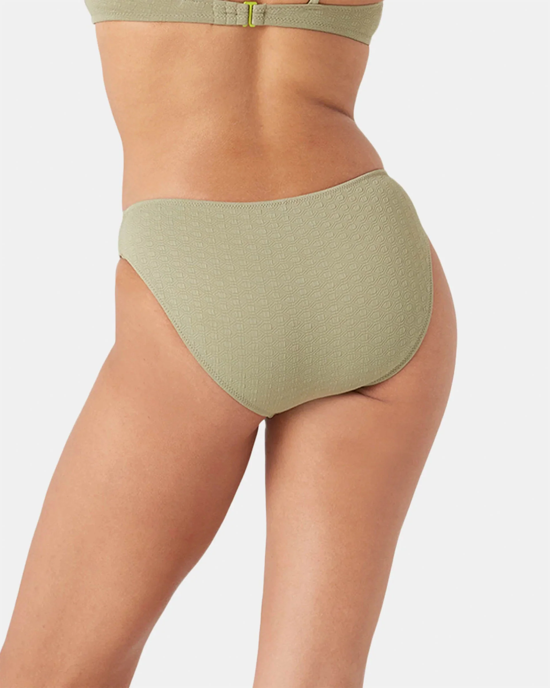 Women's Haleiwa Hipster Full Bikini Bottom - Oil Green - Image 3