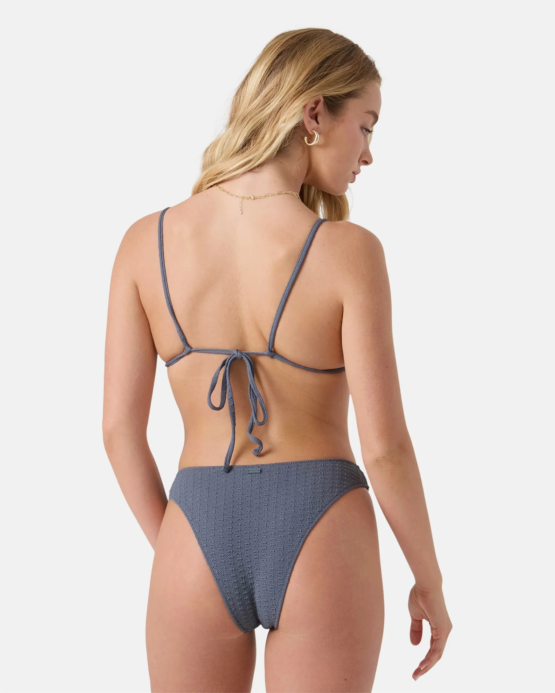 Women's Haleiwa Scoop Cheeky Bikini Bottom - Gray Combo - Image 5