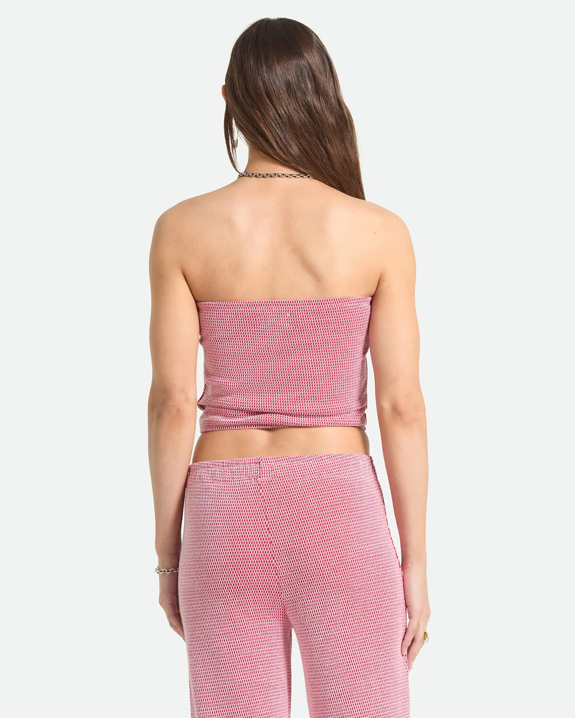 Women's Hot To Go Tube Top - Adrenaline Rush/White Weave - Image 4