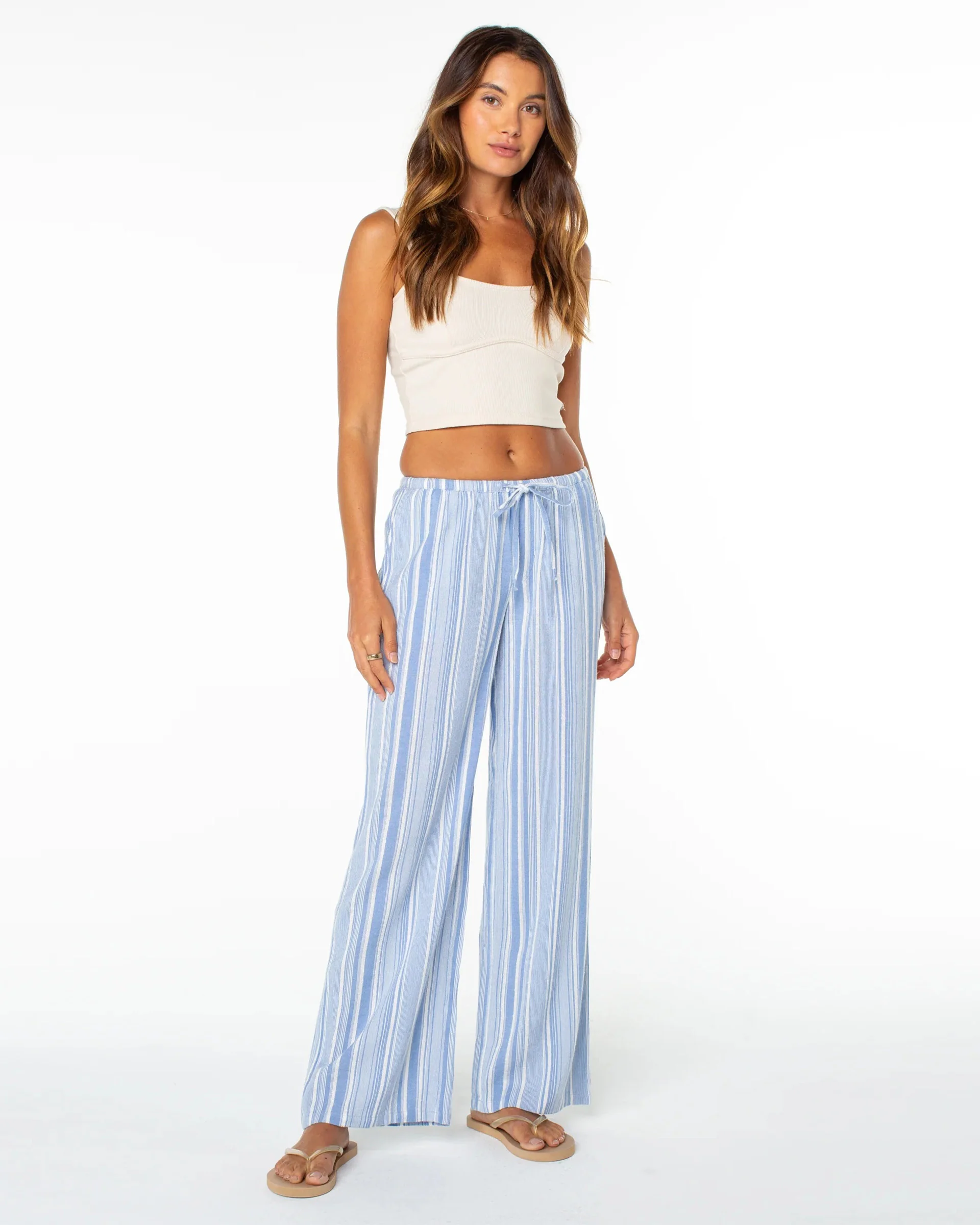Women's Iyla Pant 2 - Cornflower Blue Coastline Stripe - Image 6