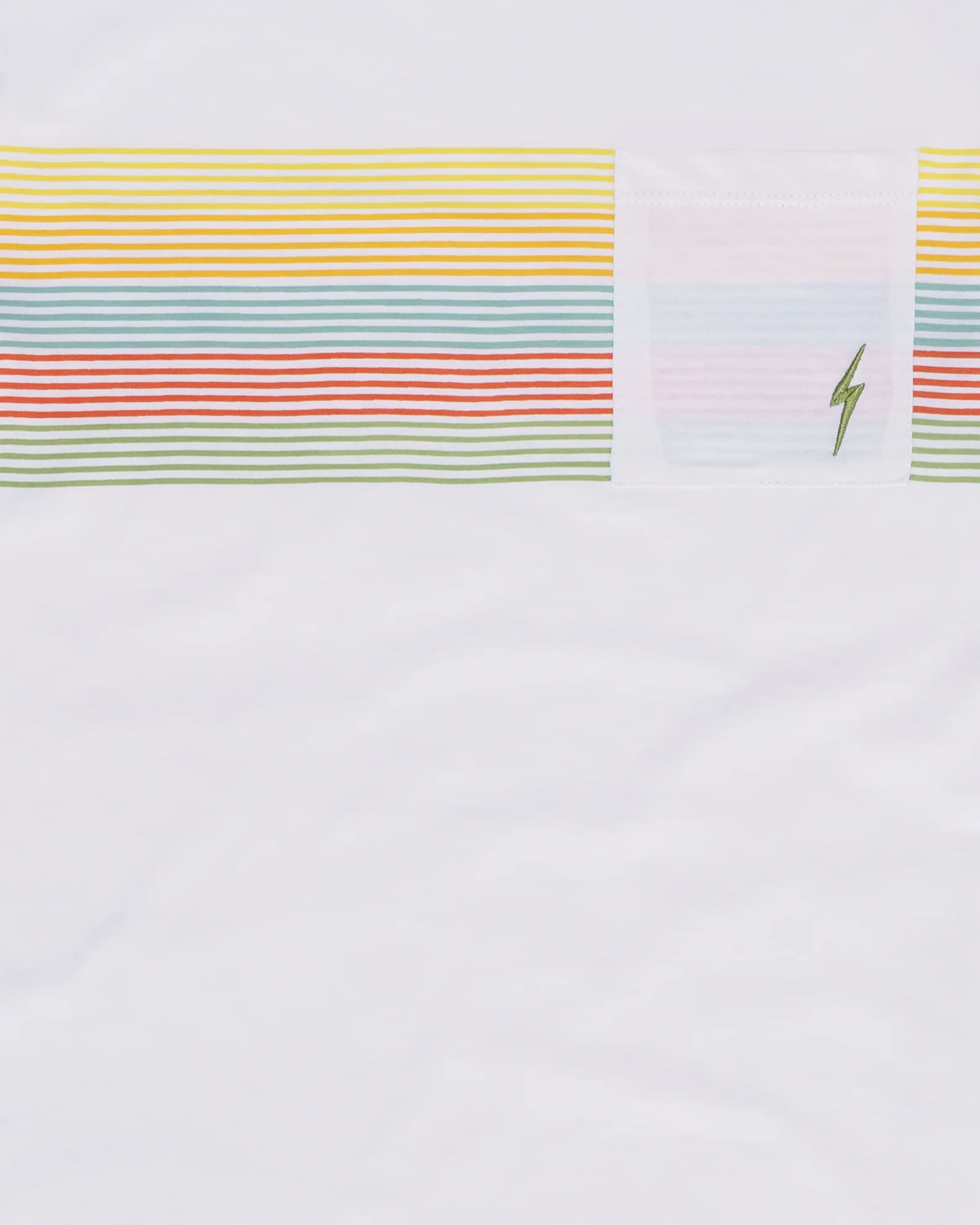 Women's Lightning Bolt Multi Line S/S T-Shirt - Ecru - Image 2