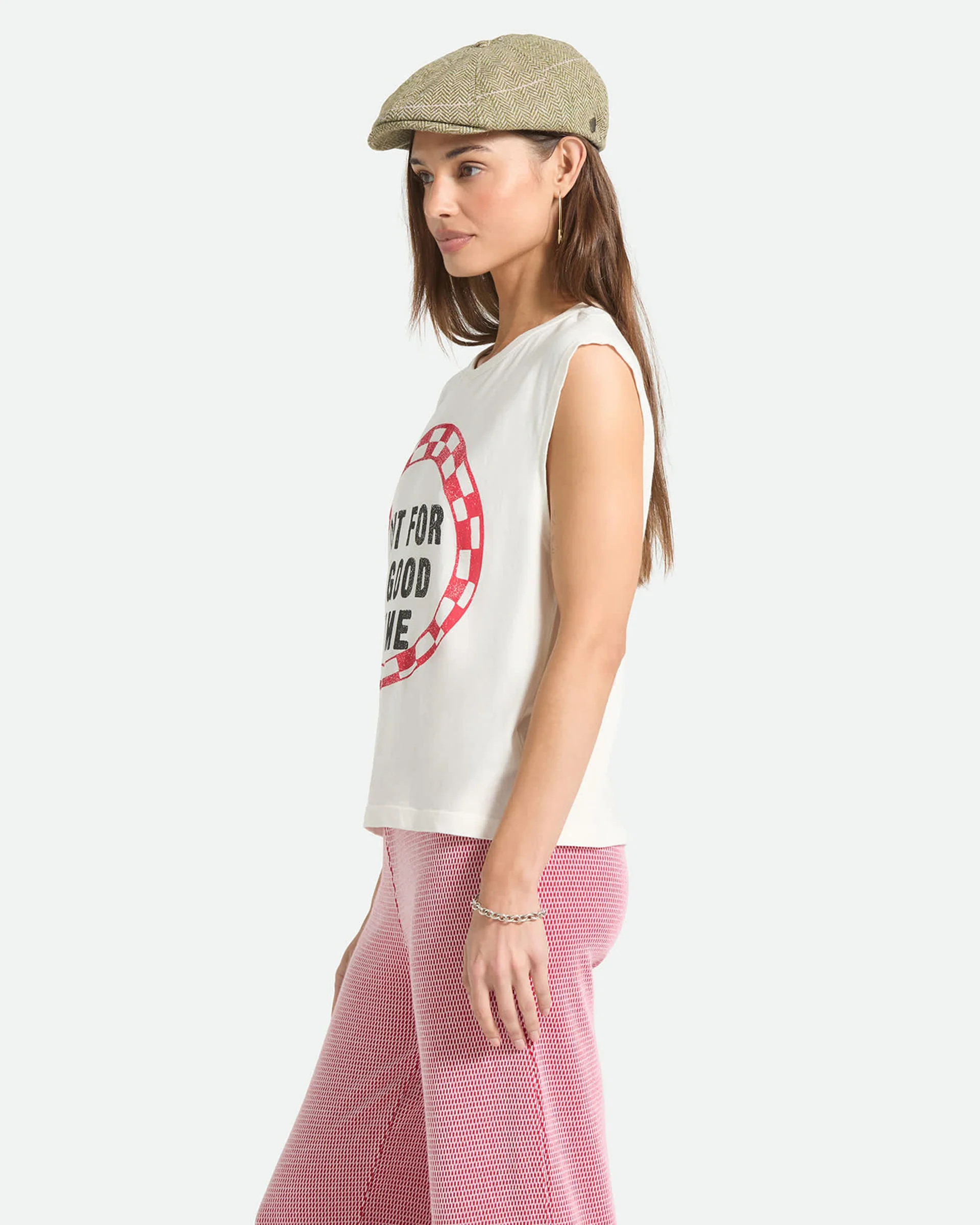 Women's Out For A Good Time Muscle Tank - Off White - Image 3