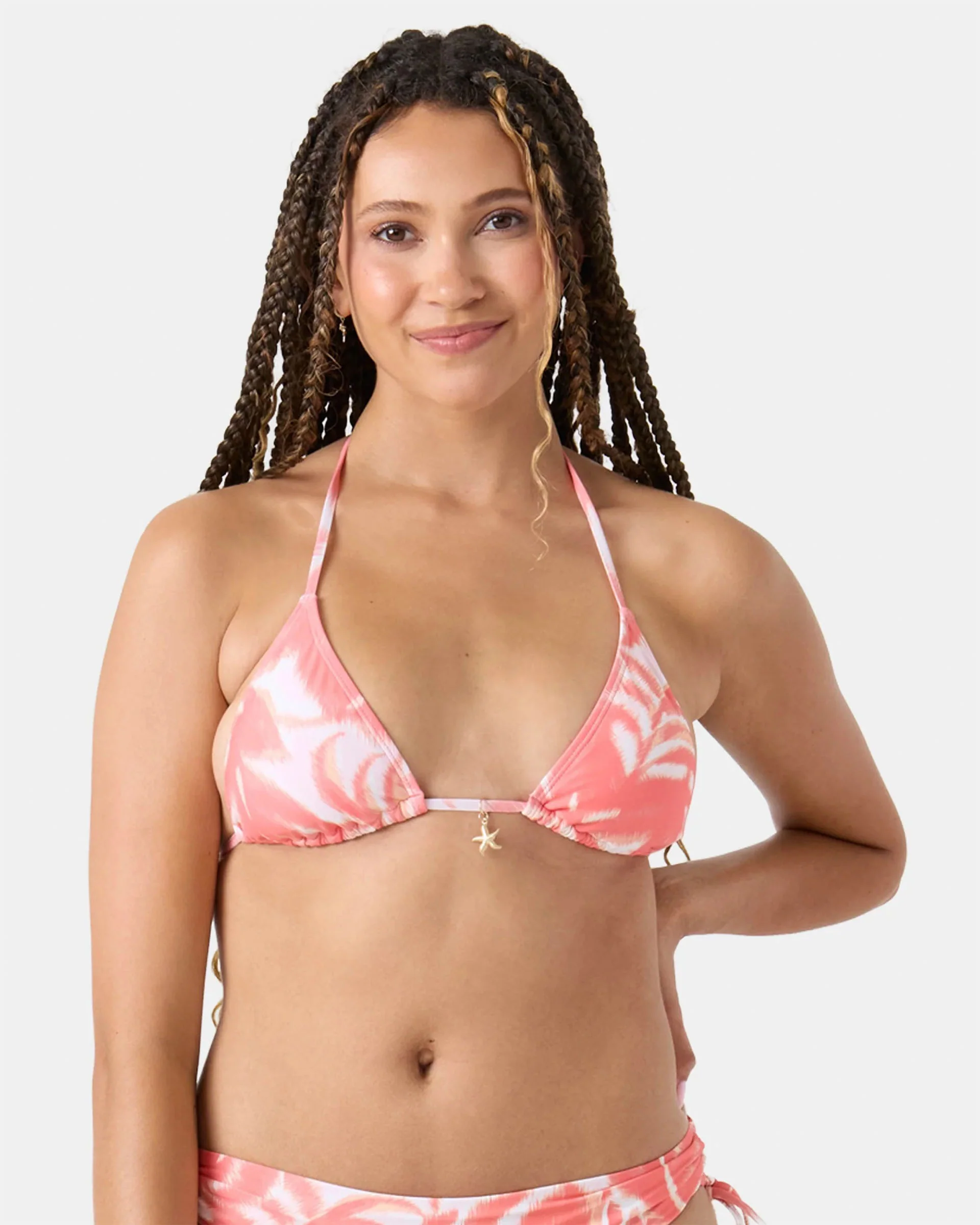 Women's Palm Haze Tiki Triangle Bikini Top - Coralmul - Image 4