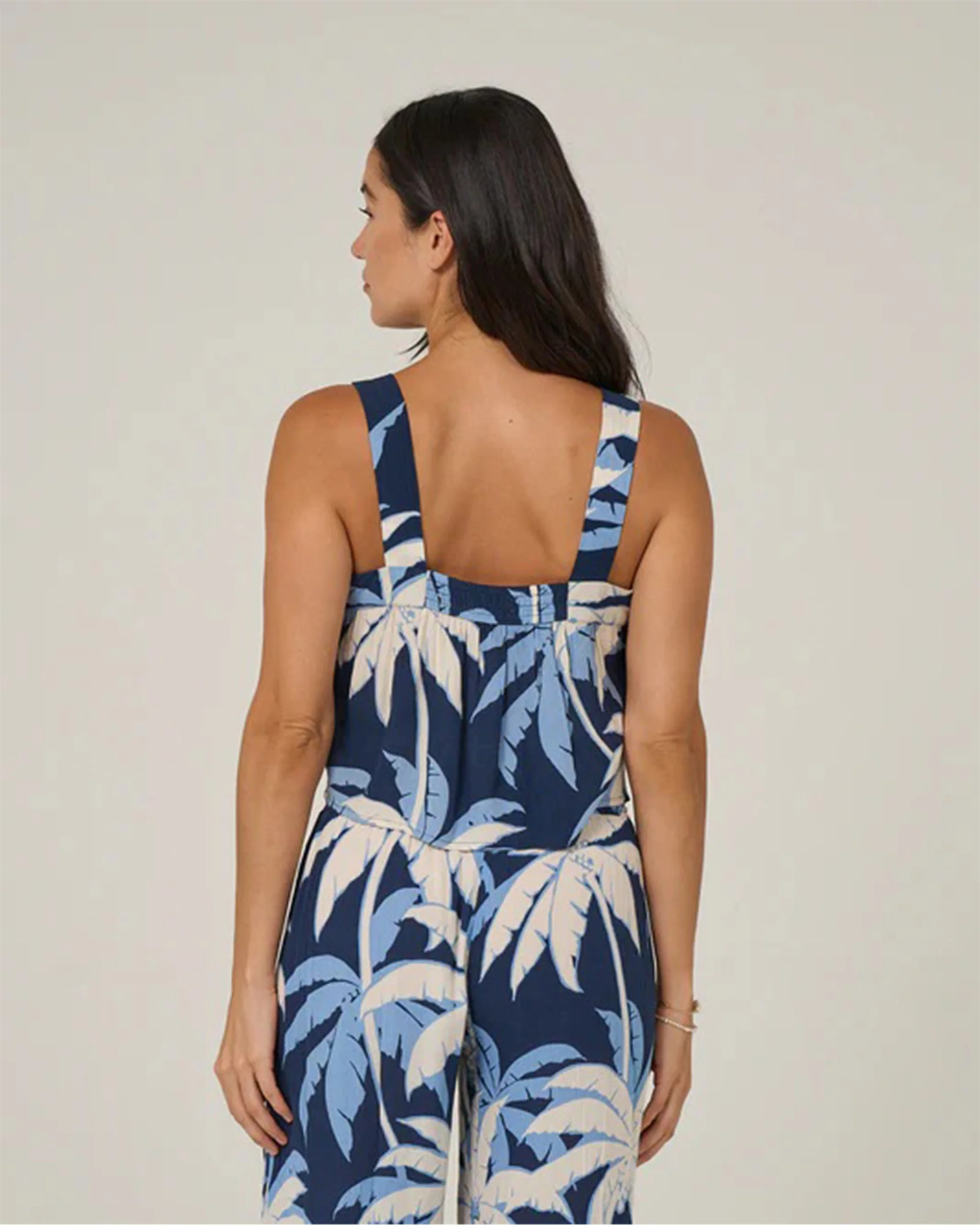 Women's Palms Up Cami - Bright Navy - Image 2