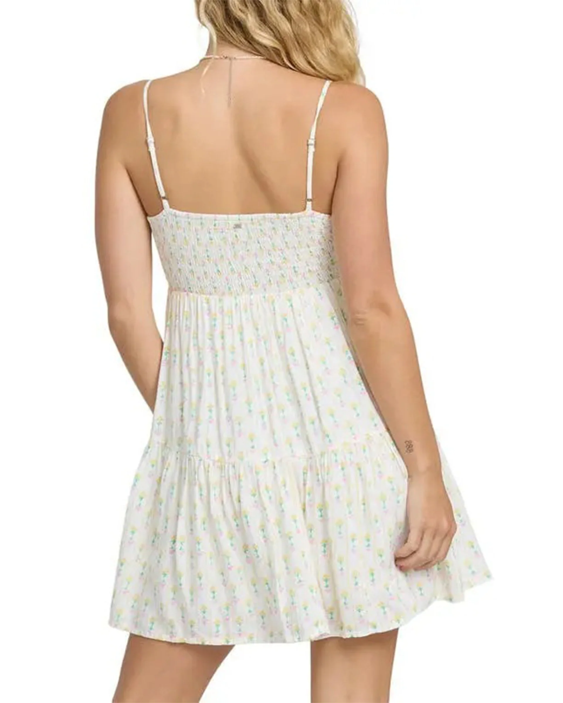 Women's Prairie Days Floral Mini Dress - Salt Crystal - Image 2