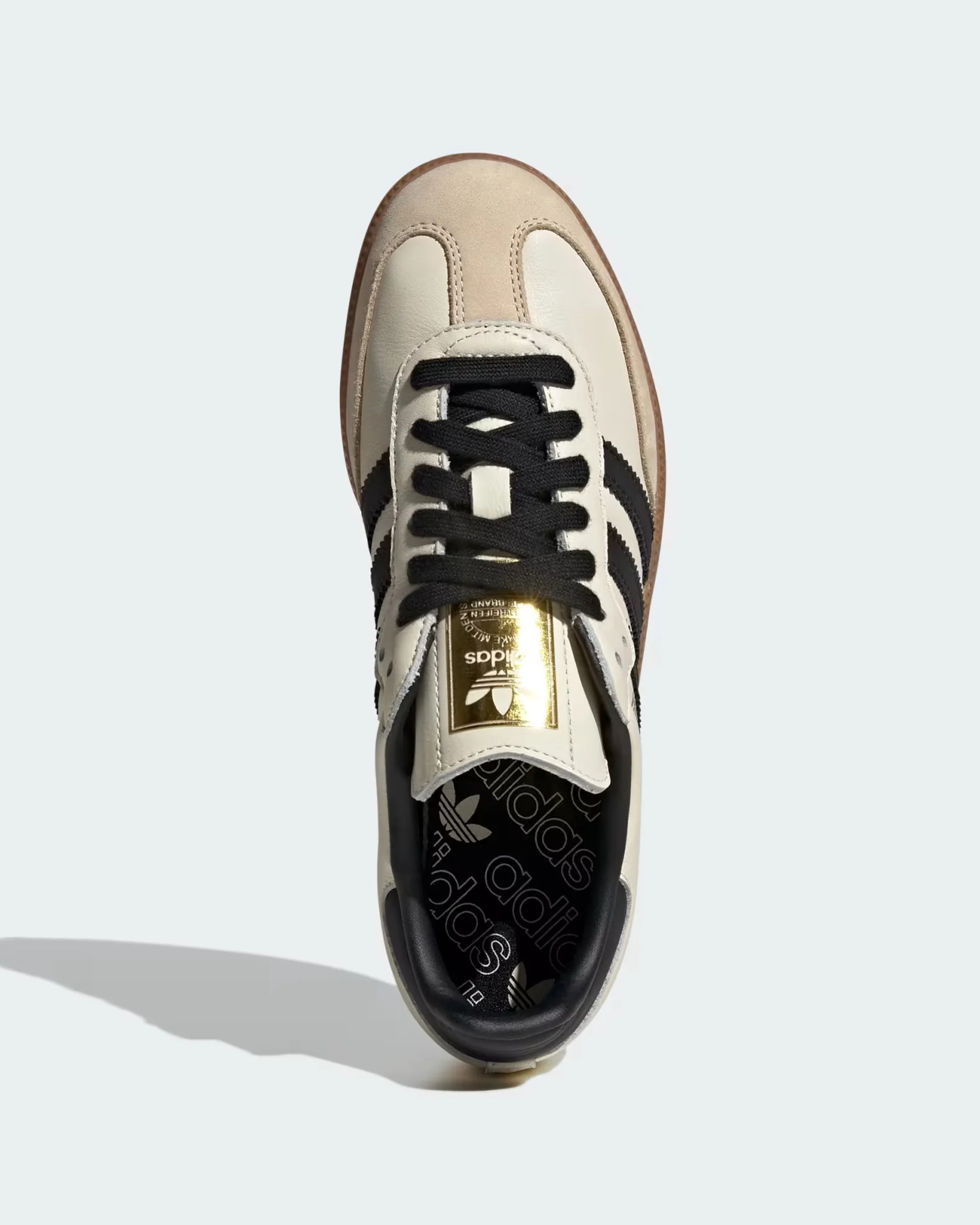 Women's Samba OG Shoes - Cream White/Core Black/Sand Strata - Image 2