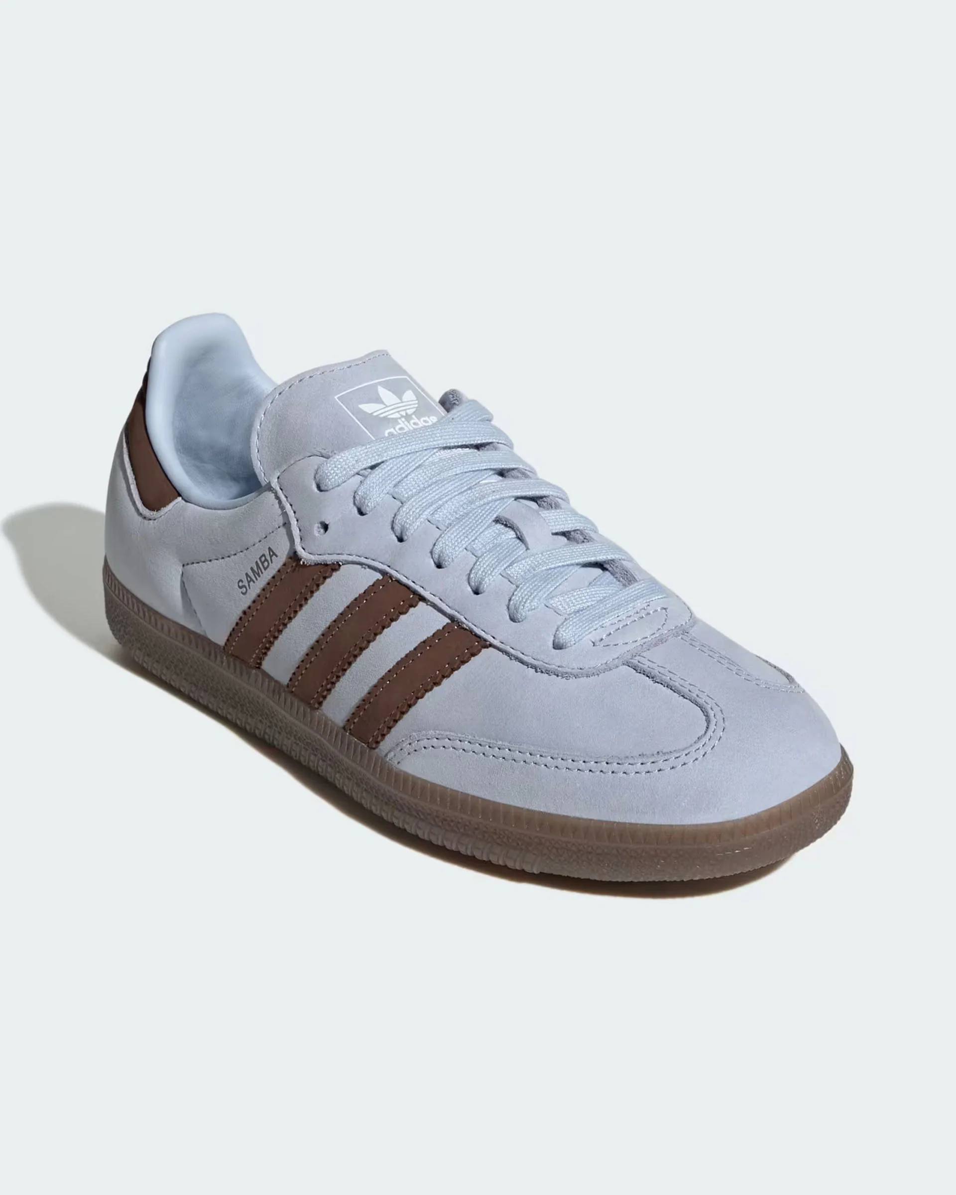 Women's Samba OG Shoes - Crystal Sky/Earth Strata/Cloud White - Image 4