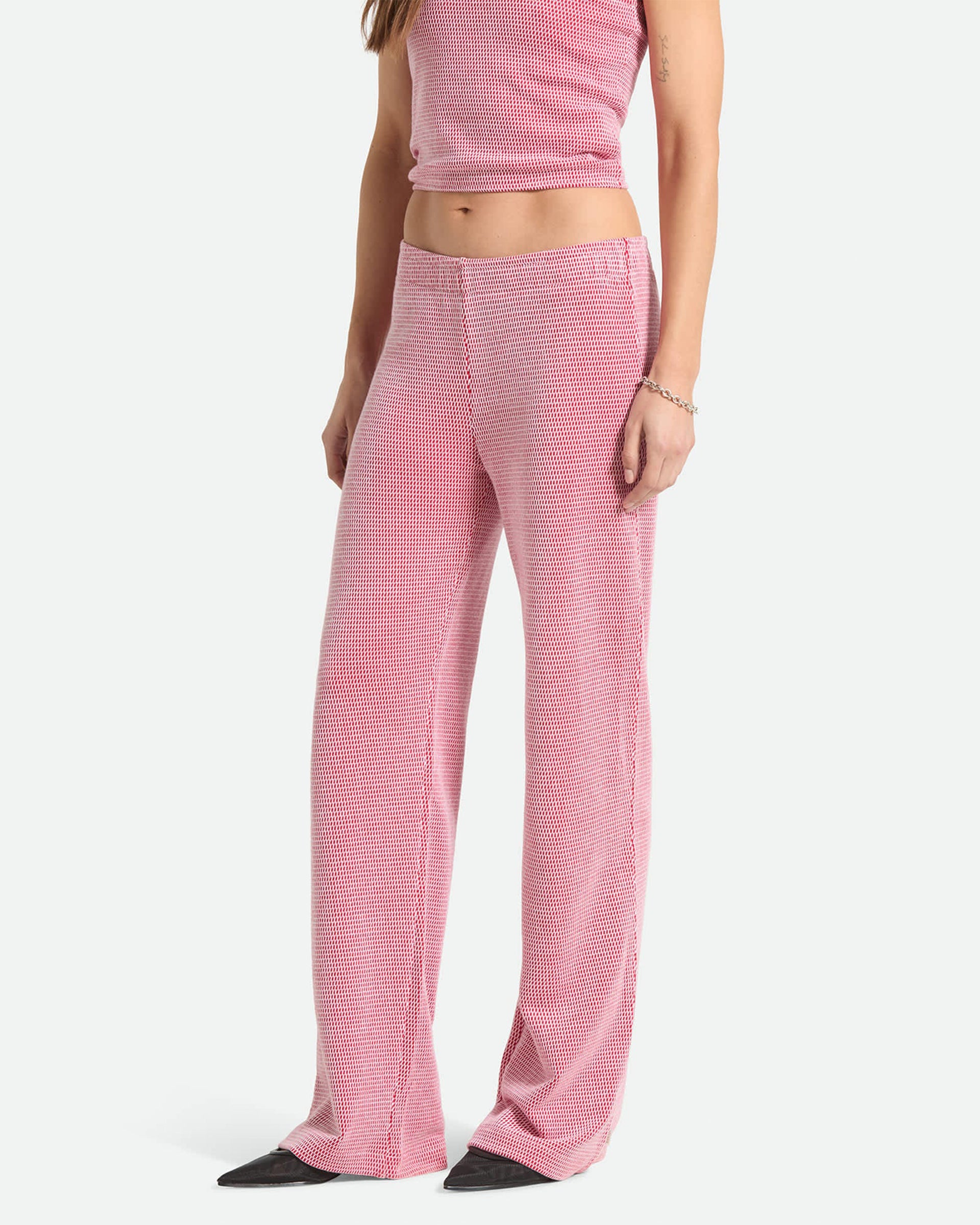 Women's Siesta Knit Pant - Adrenaline Rush/White Weave - Image 3