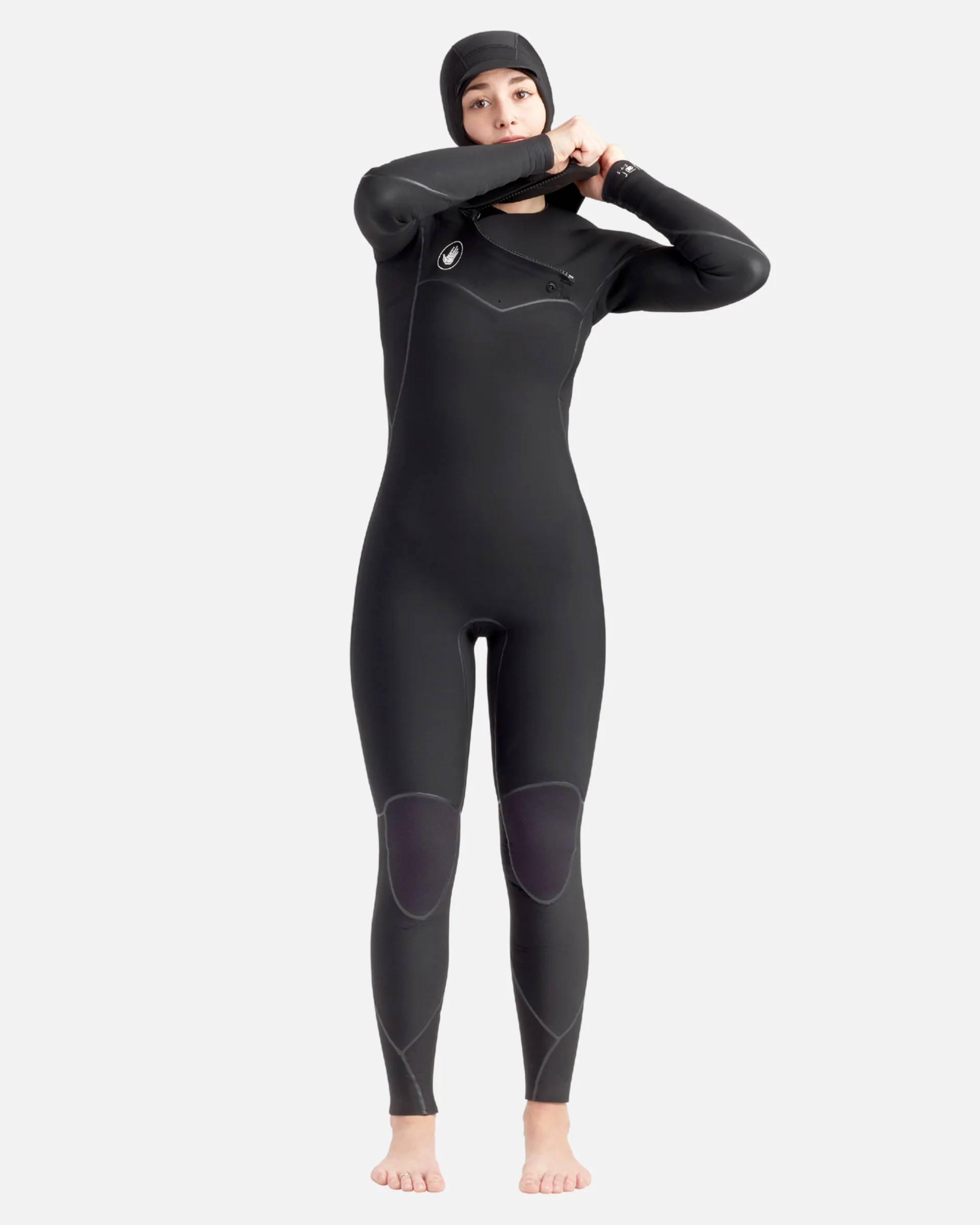 Women's Stellar 5/4/3 Chest-Zip Hooded Fullsuit - Image 3