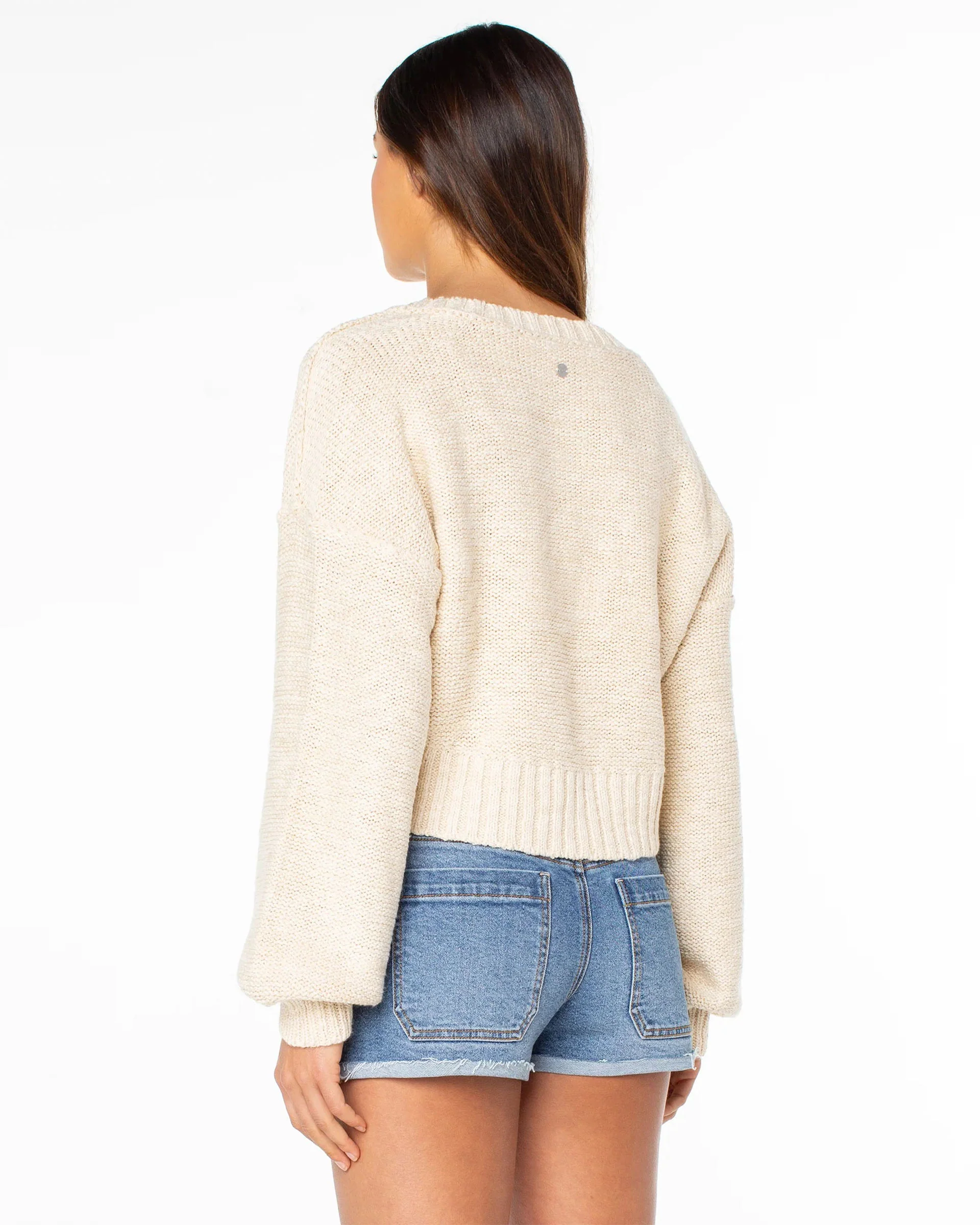 Women's Study Hall Sweater - Parchment Solid - Image 4