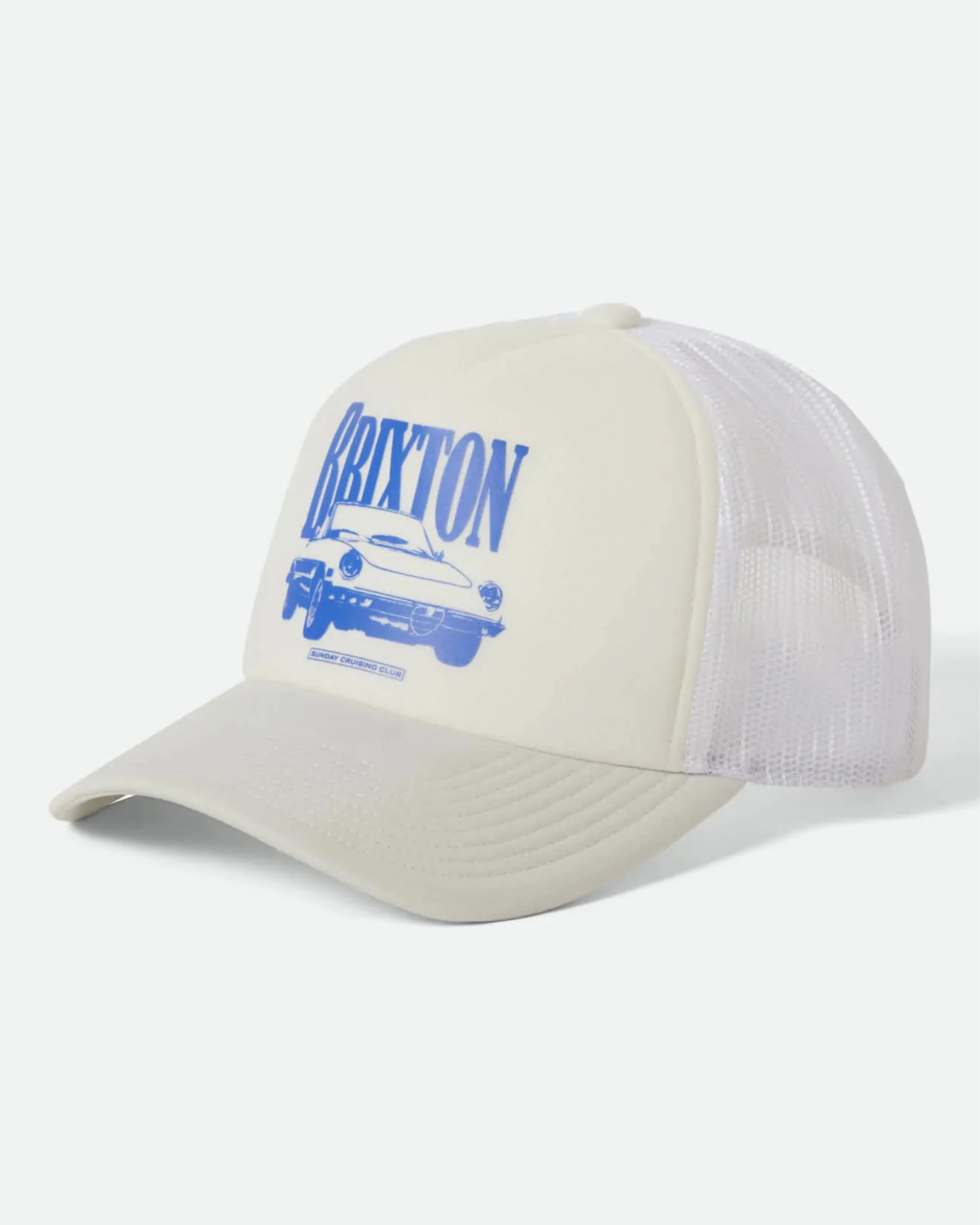Women's Sunday Cruising Club Netplus Trucker Hat - Off White/Off White