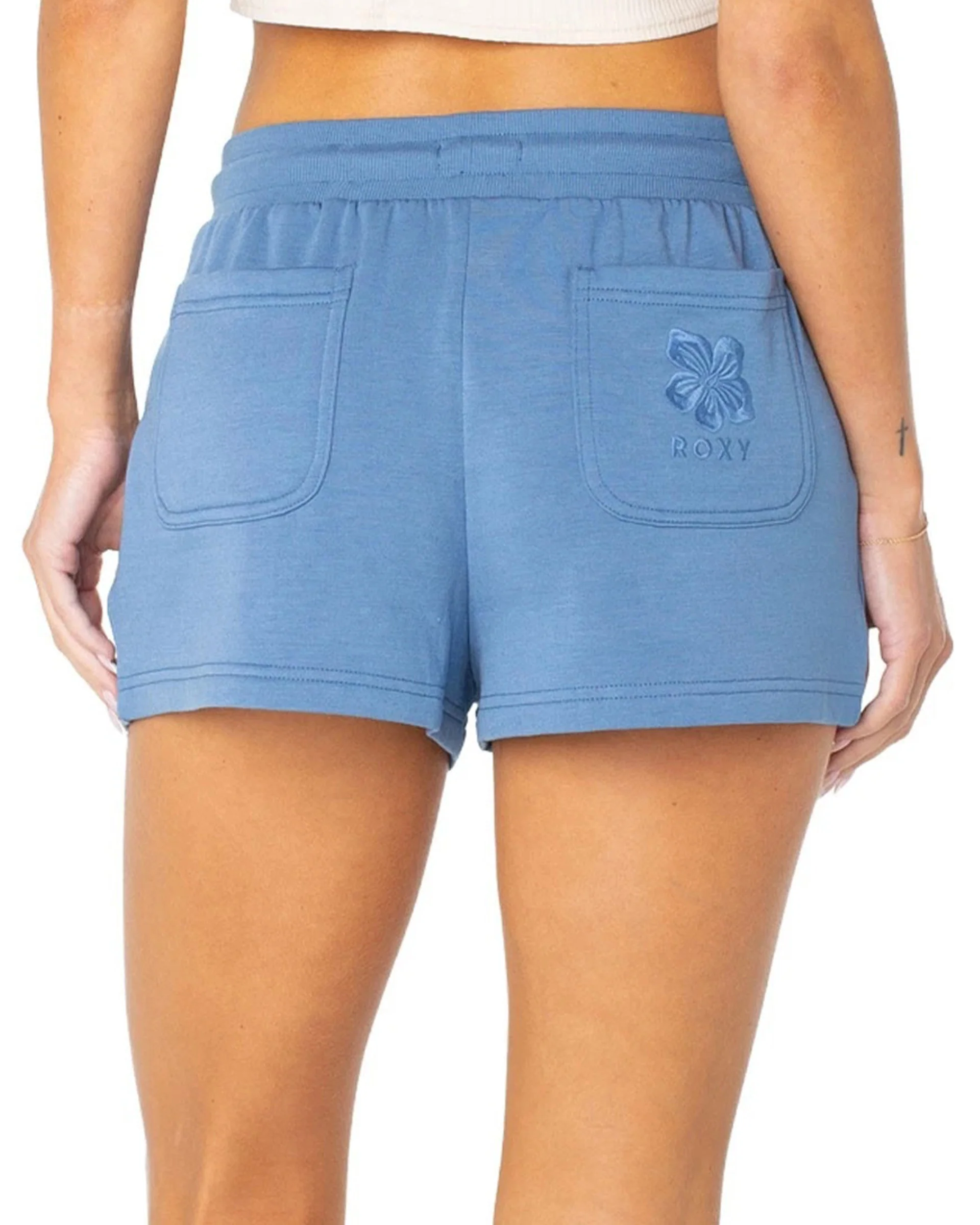 Women's Surfing By Moonlight Shorts - Blue Horizon - Image 2