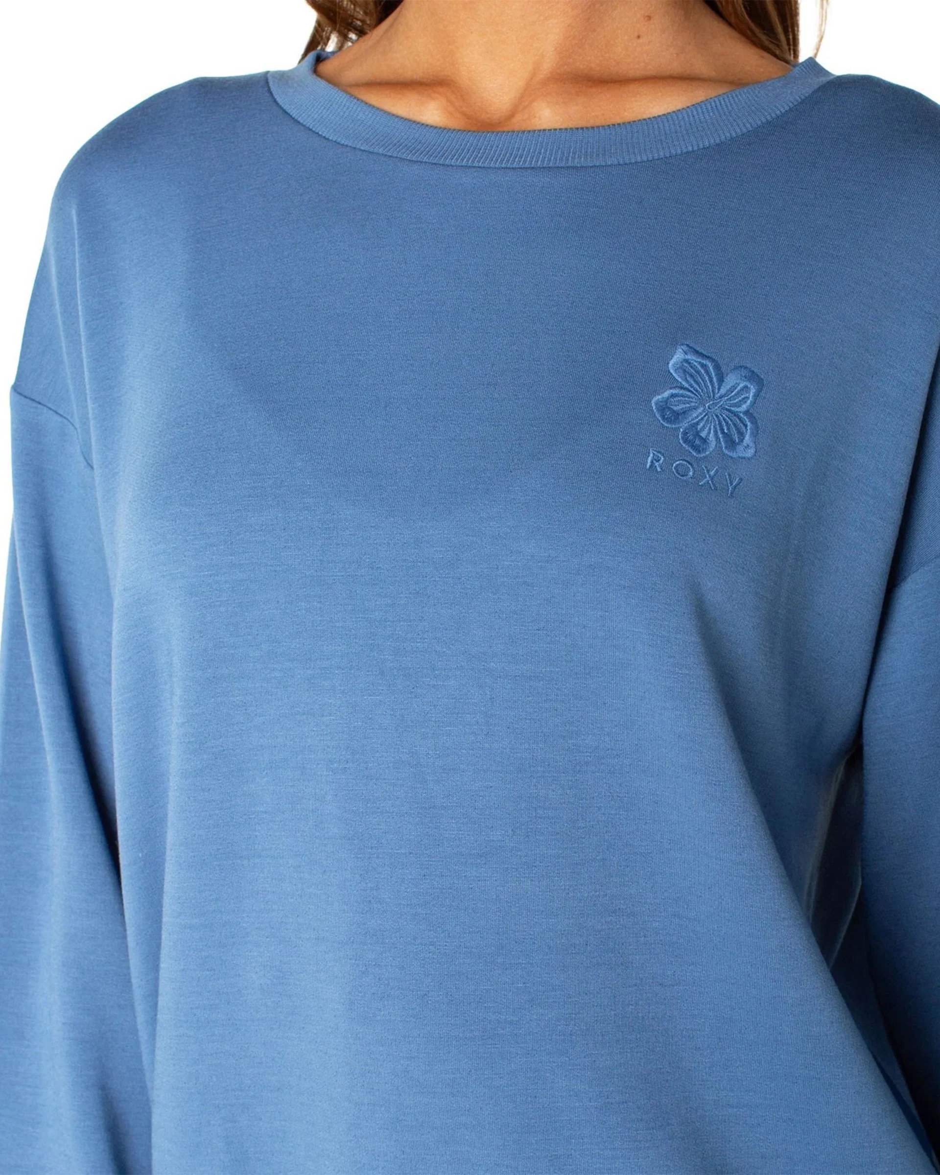 Women's Surfing By Moonlight Sweater - Blue Horizon - Image 3
