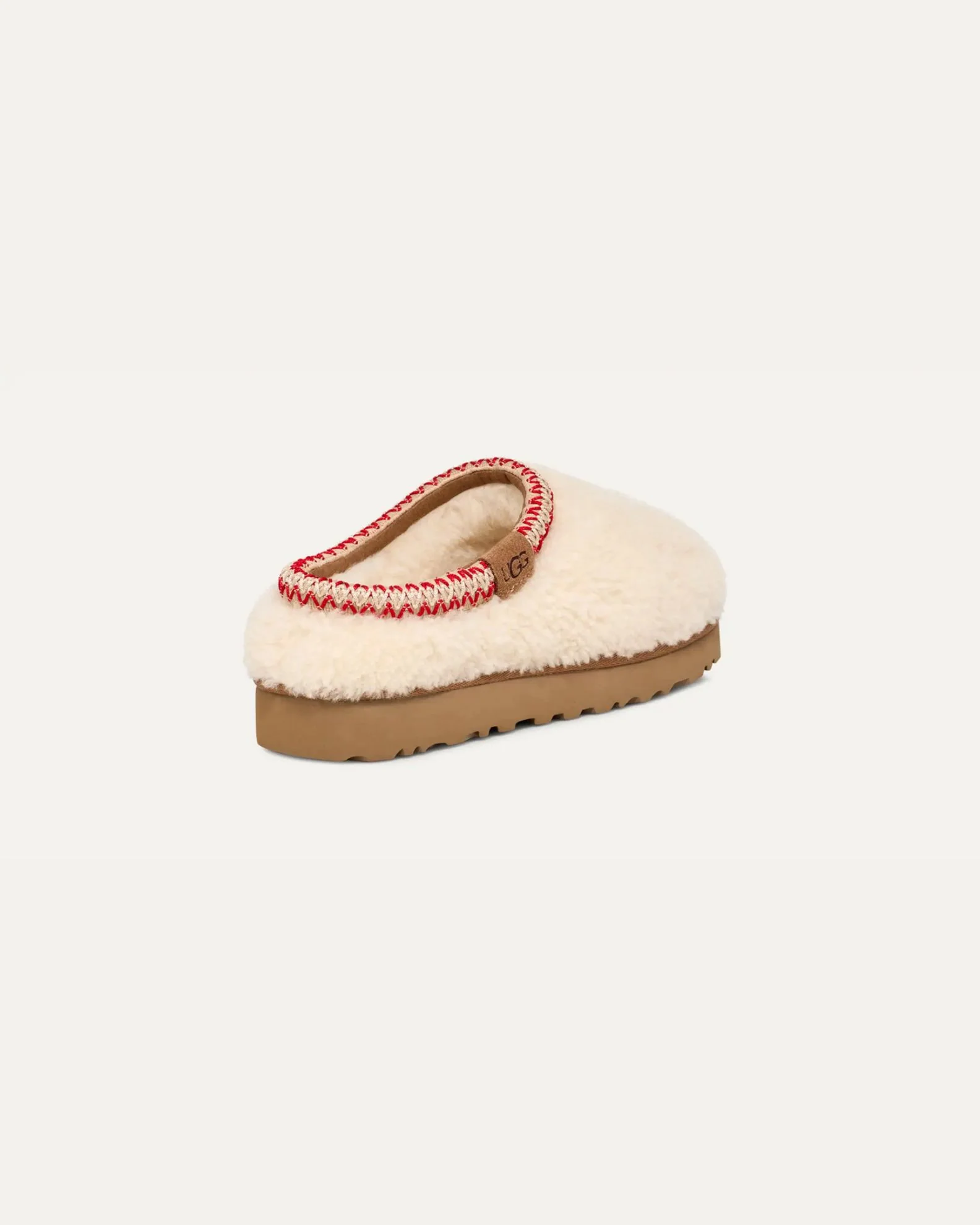 Women's Tasman Maxi Curly Slippers - Natural - Image 2