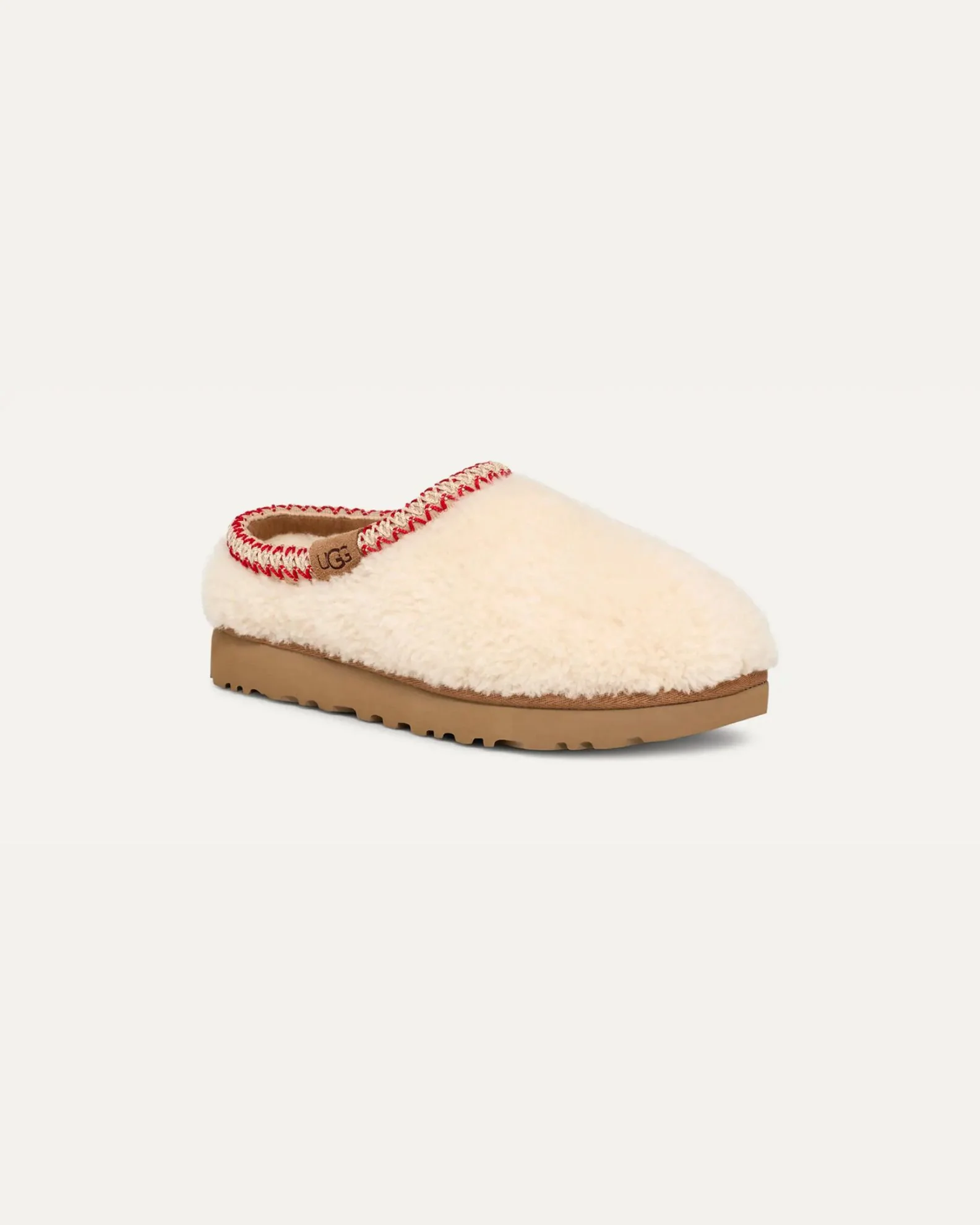 Women's Tasman Maxi Curly Slippers - Natural - Image 4