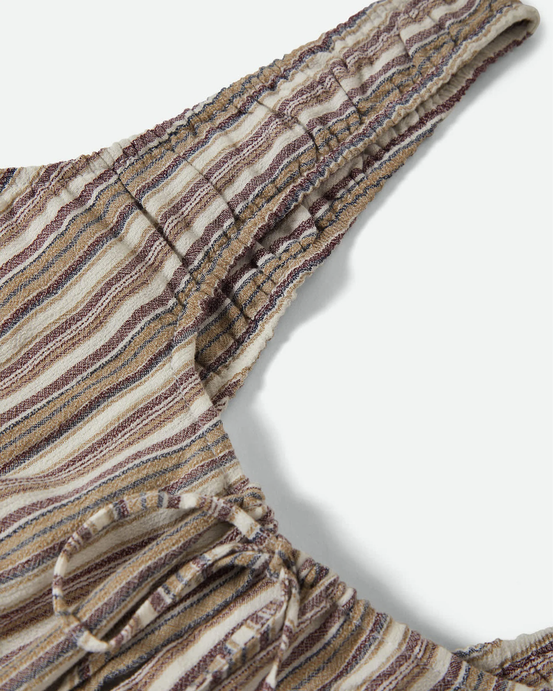 Women's The Abigail Tie Top - Worn In Red Robust Red Stripe - Image 10