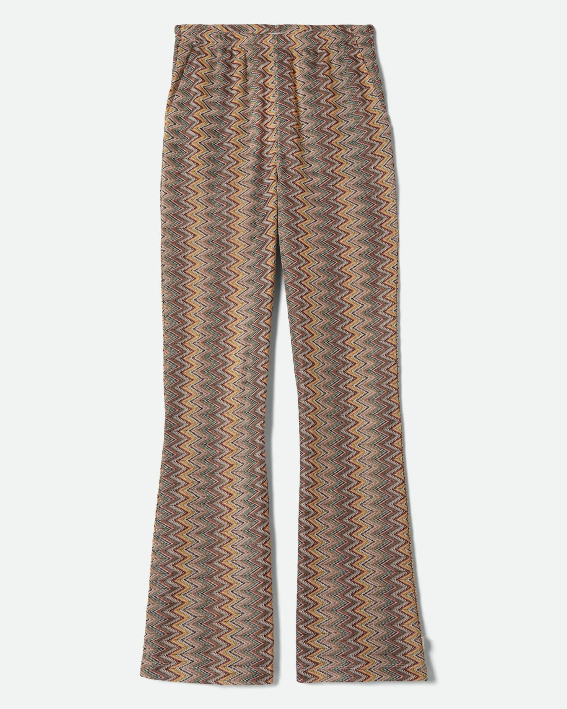 Women's The Cabana Mesh Lounge Pant - Multi Color Zigzag - Image 2
