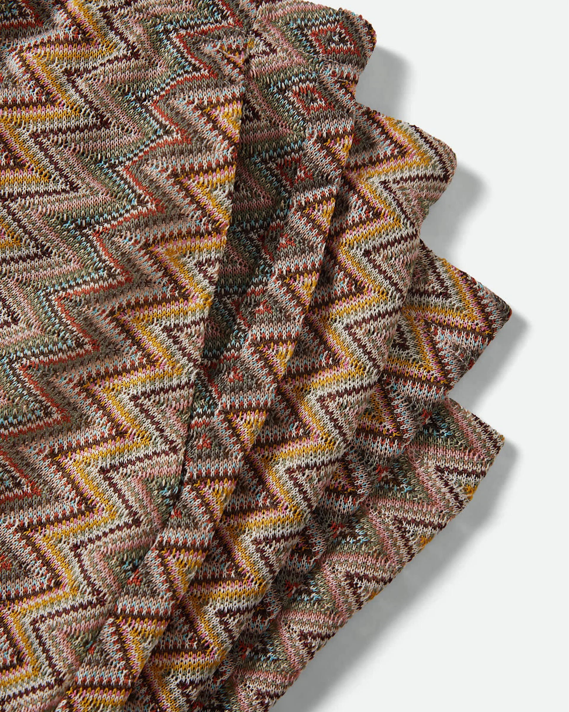 Women's The Cabana Mesh Lounge Pant - Multi Color Zigzag - Image 8