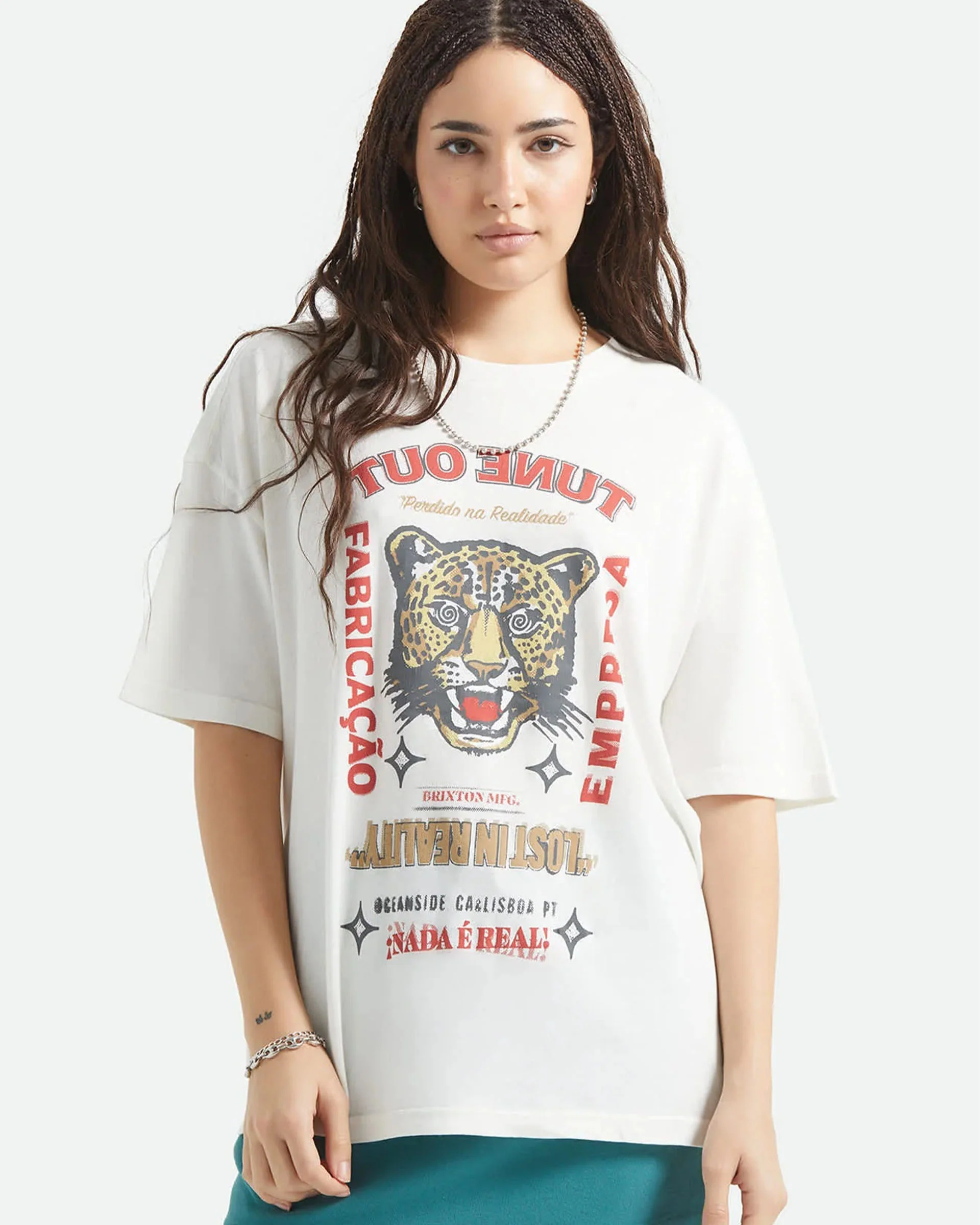 Women's The Getaway Oversized Boyfriend T-Shirt - Vintage White - Image 3