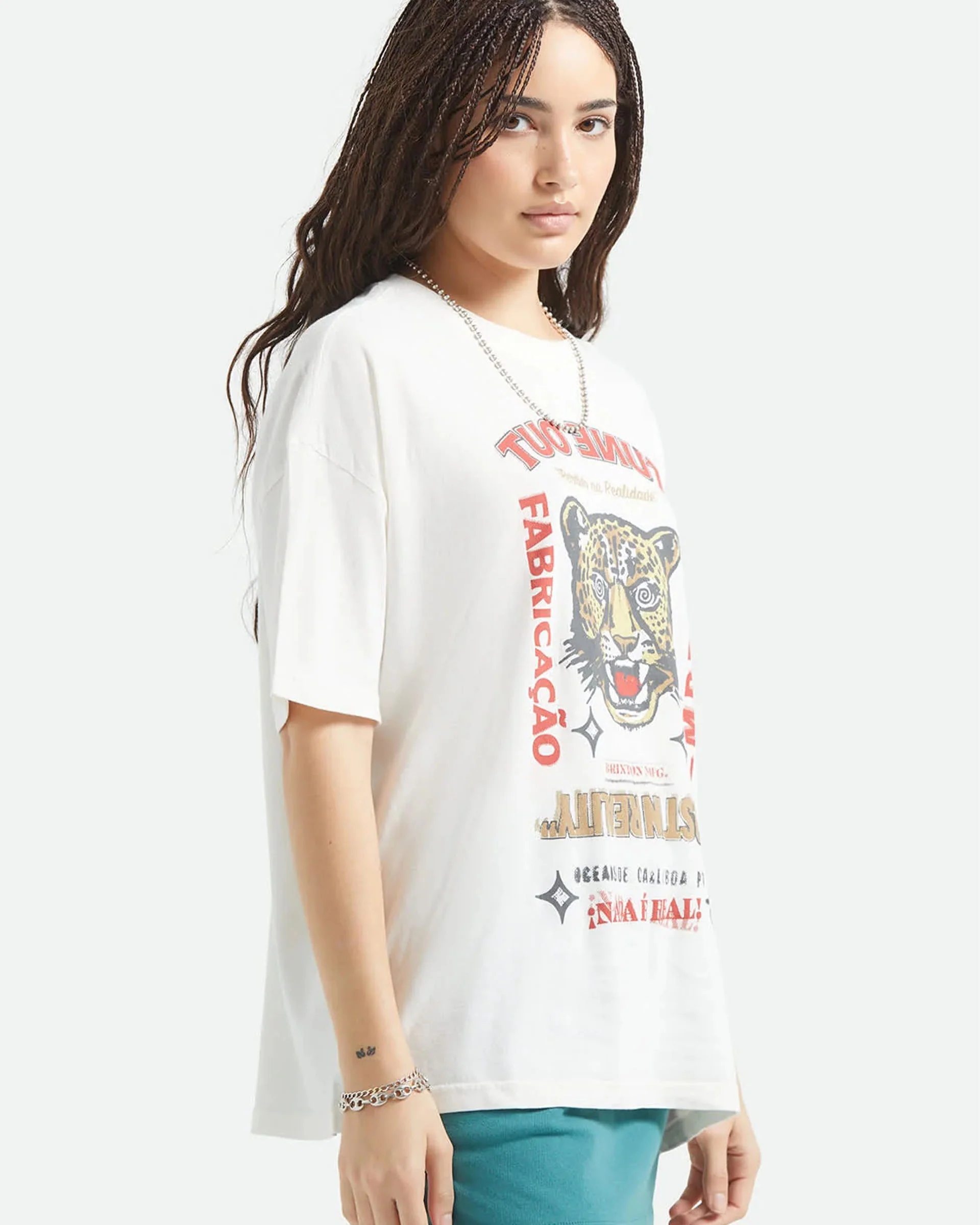 Women's The Getaway Oversized Boyfriend T-Shirt - Vintage White - Image 4