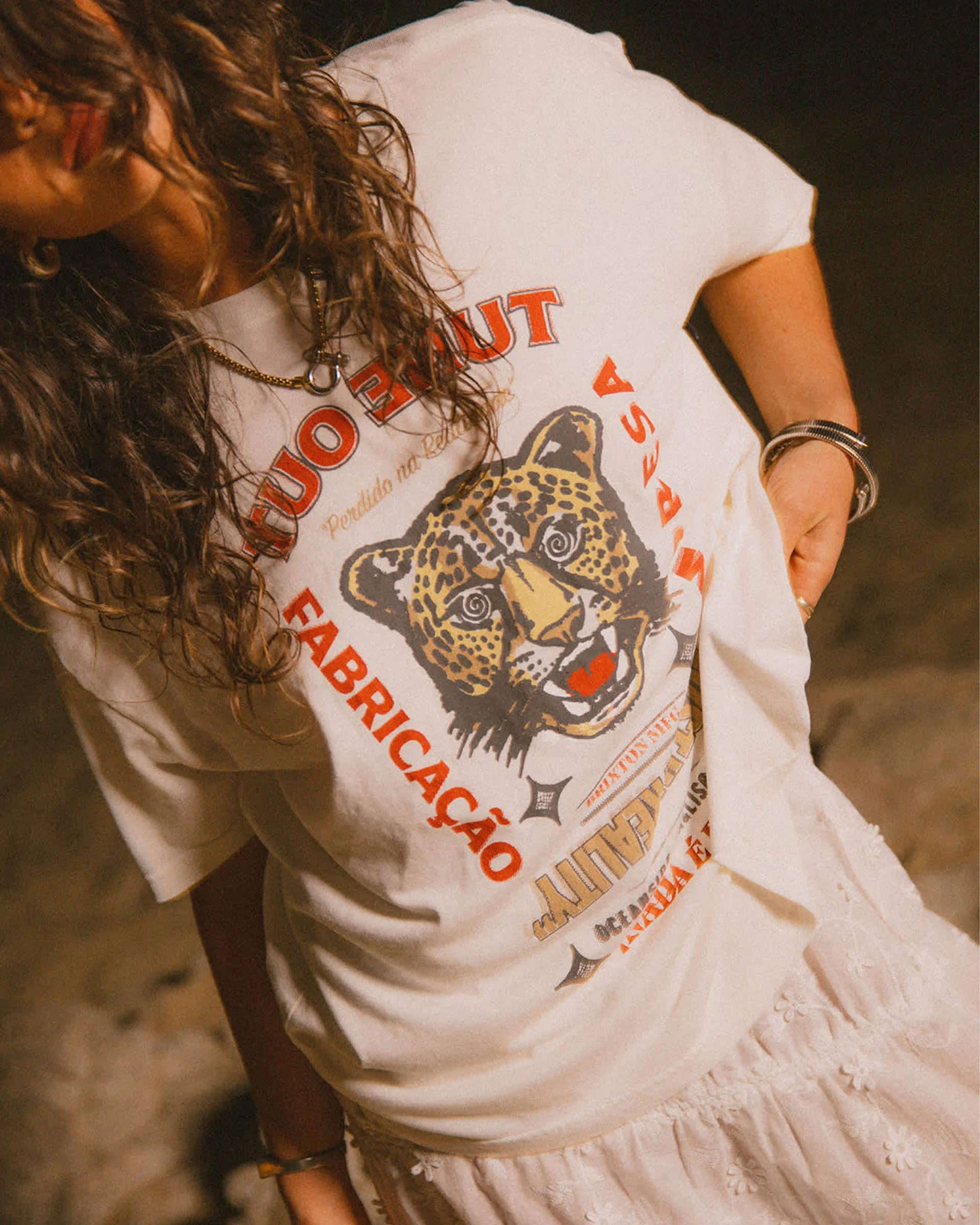 Women's The Getaway Oversized Boyfriend T-Shirt - Vintage White - Image 5