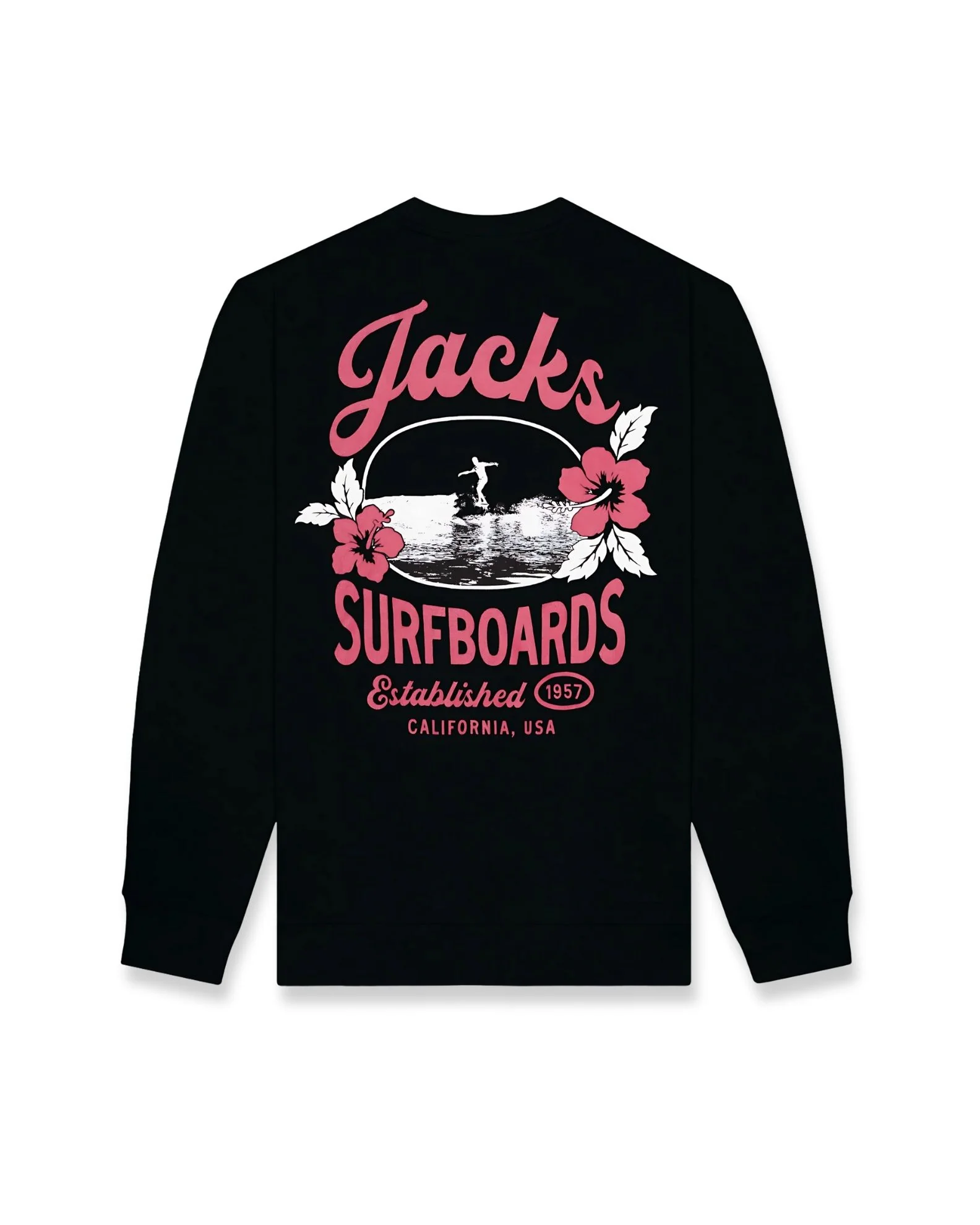 Women's Tip Toe Summer Series Crewneck Sweatshirt 26' - Black