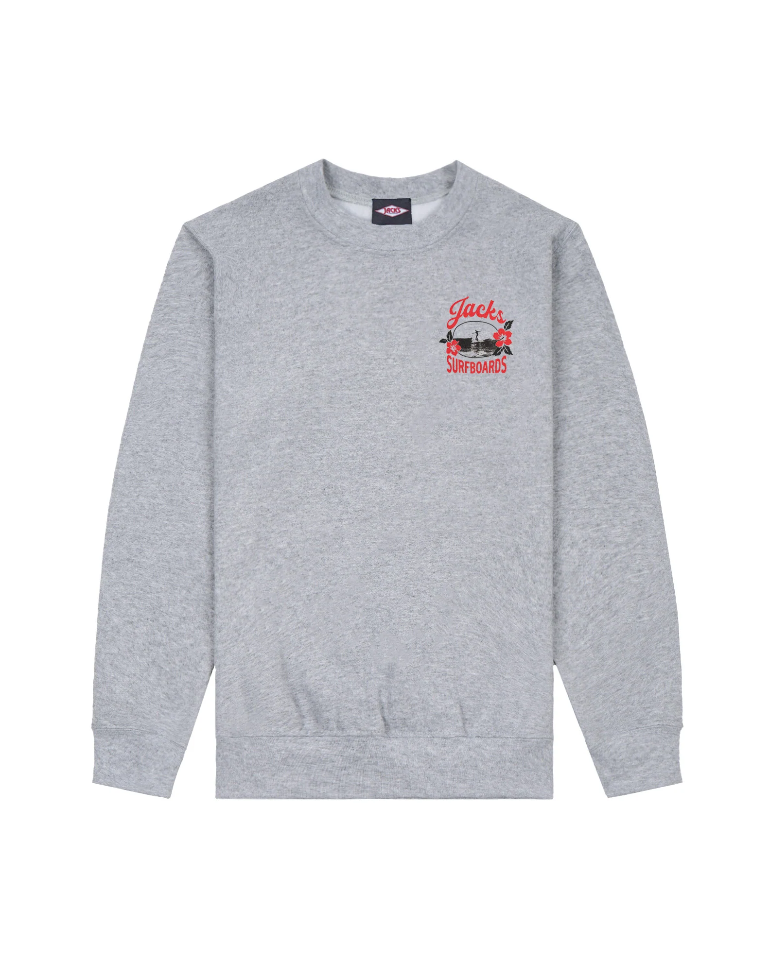 Women's Tip Toe Summer Series Crewneck Sweatshirt 26' - Heather Grey - Image 2