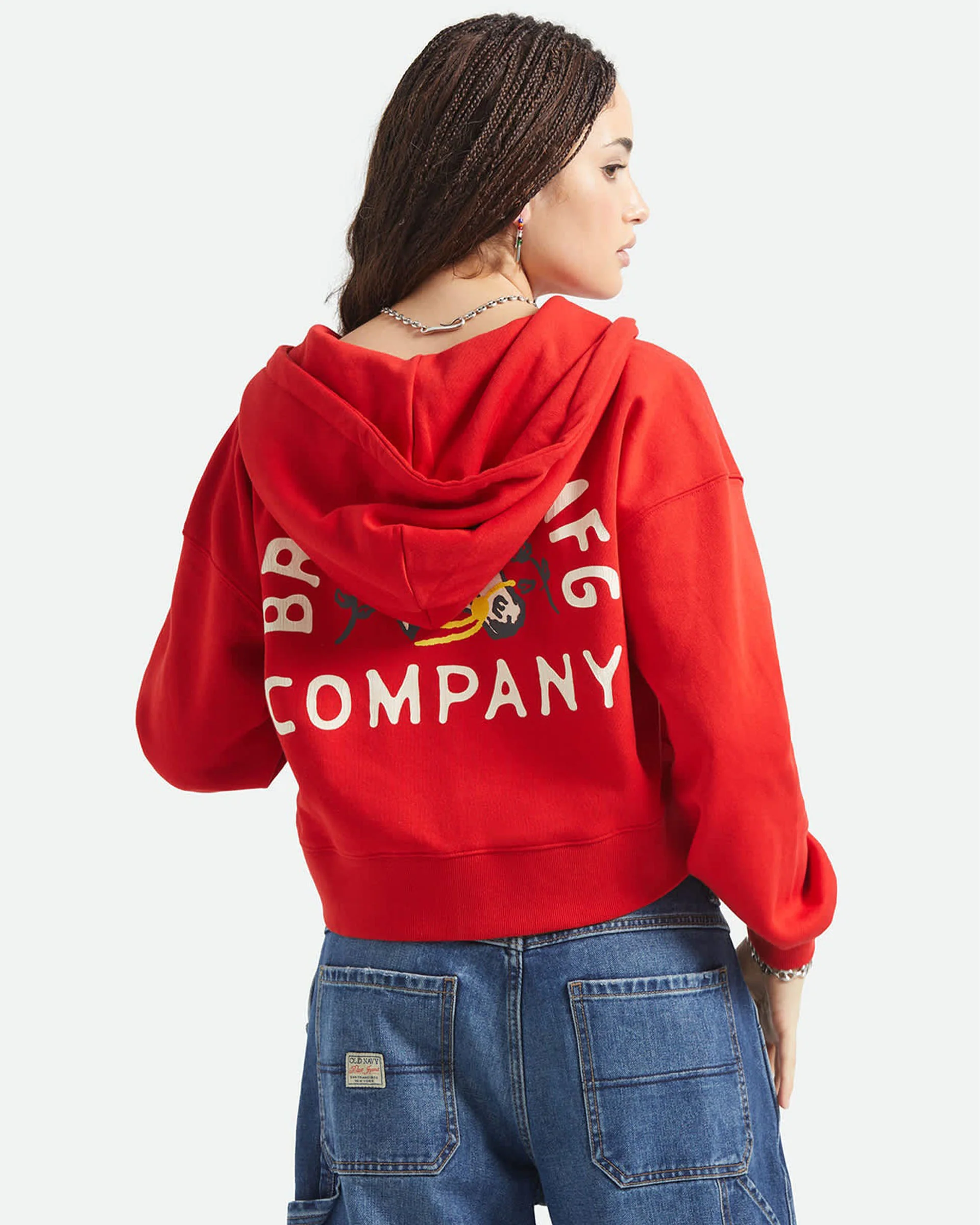 Women's Trophy Horse Cropped Zip Hood - Adrenaline Rush - Image 3