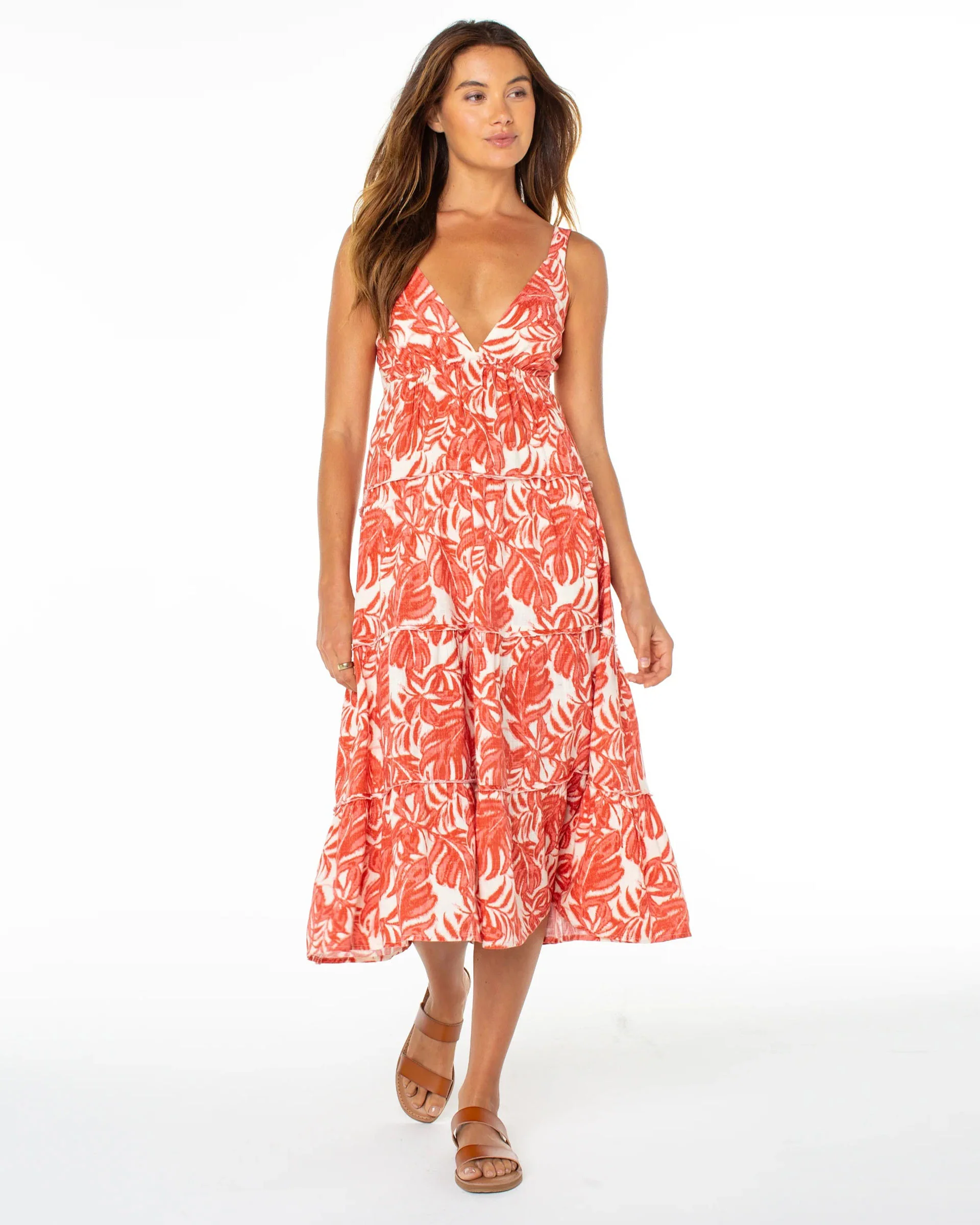Women's Tula Dress - Lantana Monsterra grove