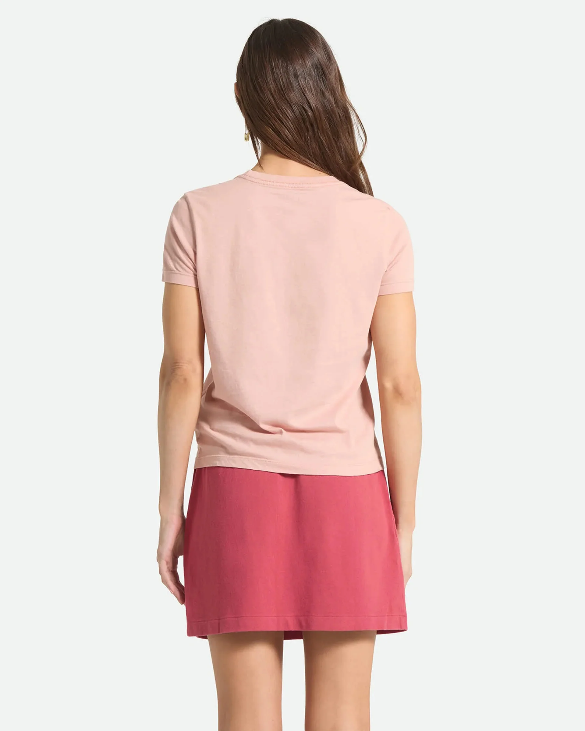 Women's Two Boots Slim Crew S/S T-Shirt - Silver Pink - Image 4