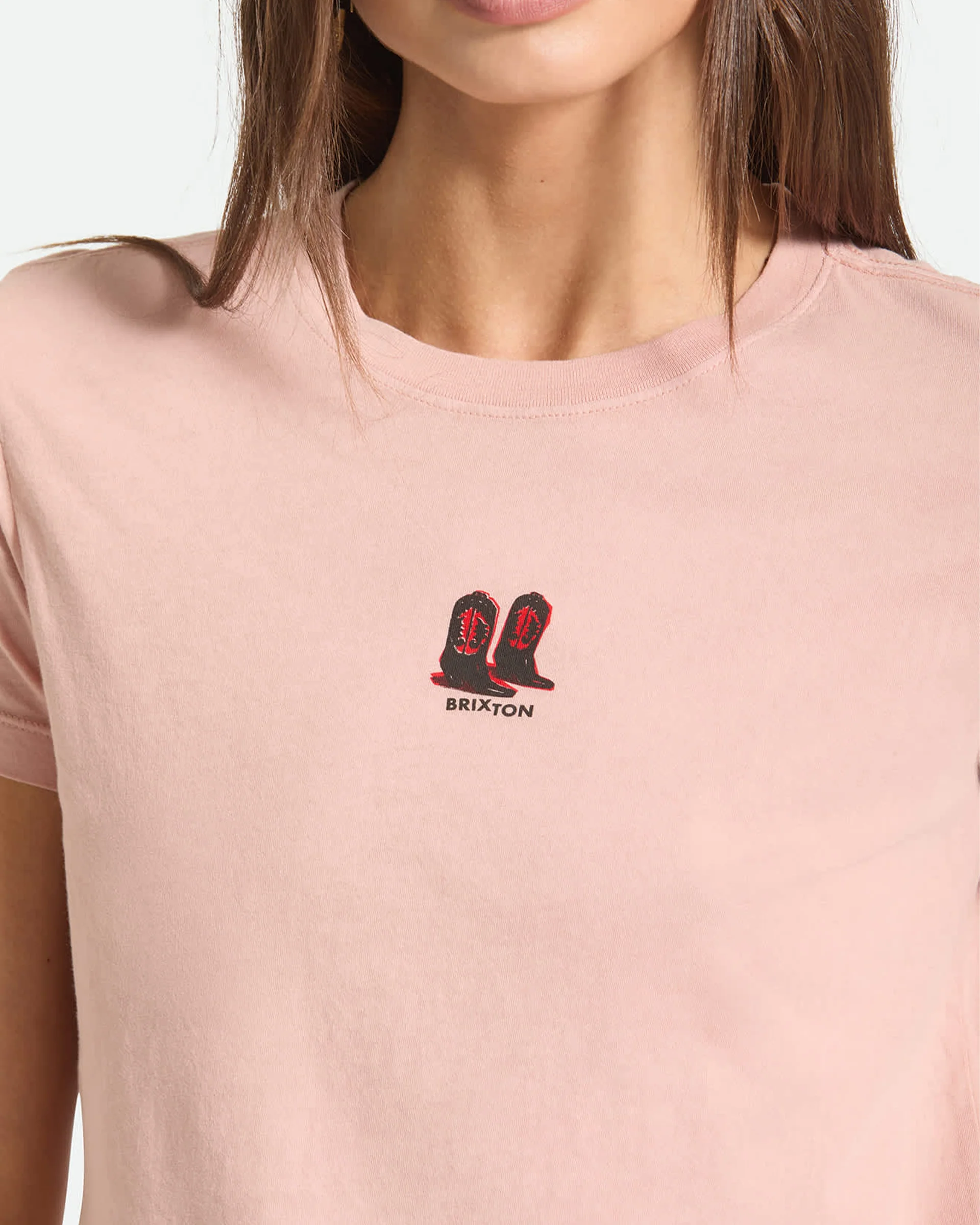 Women's Two Boots Slim Crew S/S T-Shirt - Silver Pink - Image 5