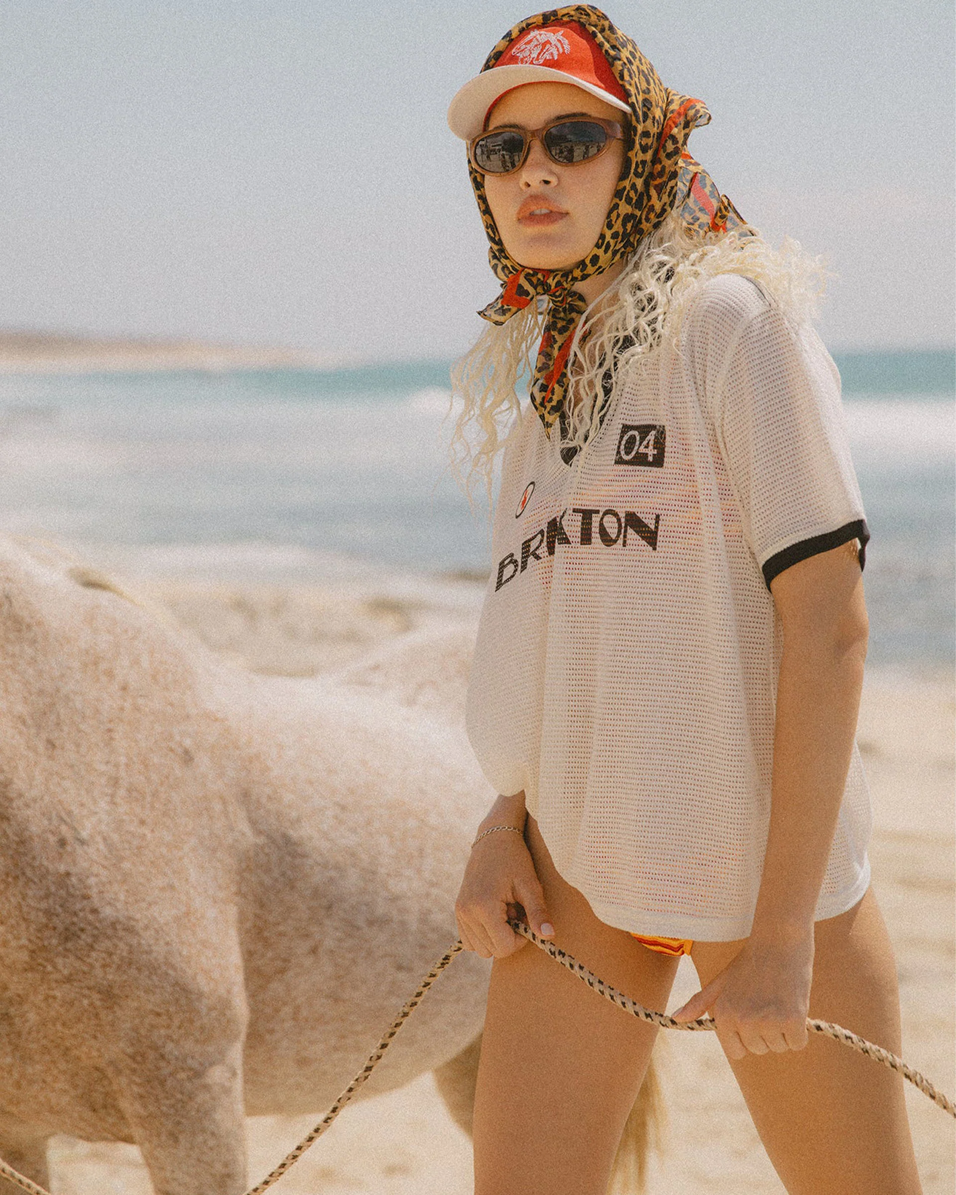 Women's Varsity S/S T-Shirt - Off White/Black