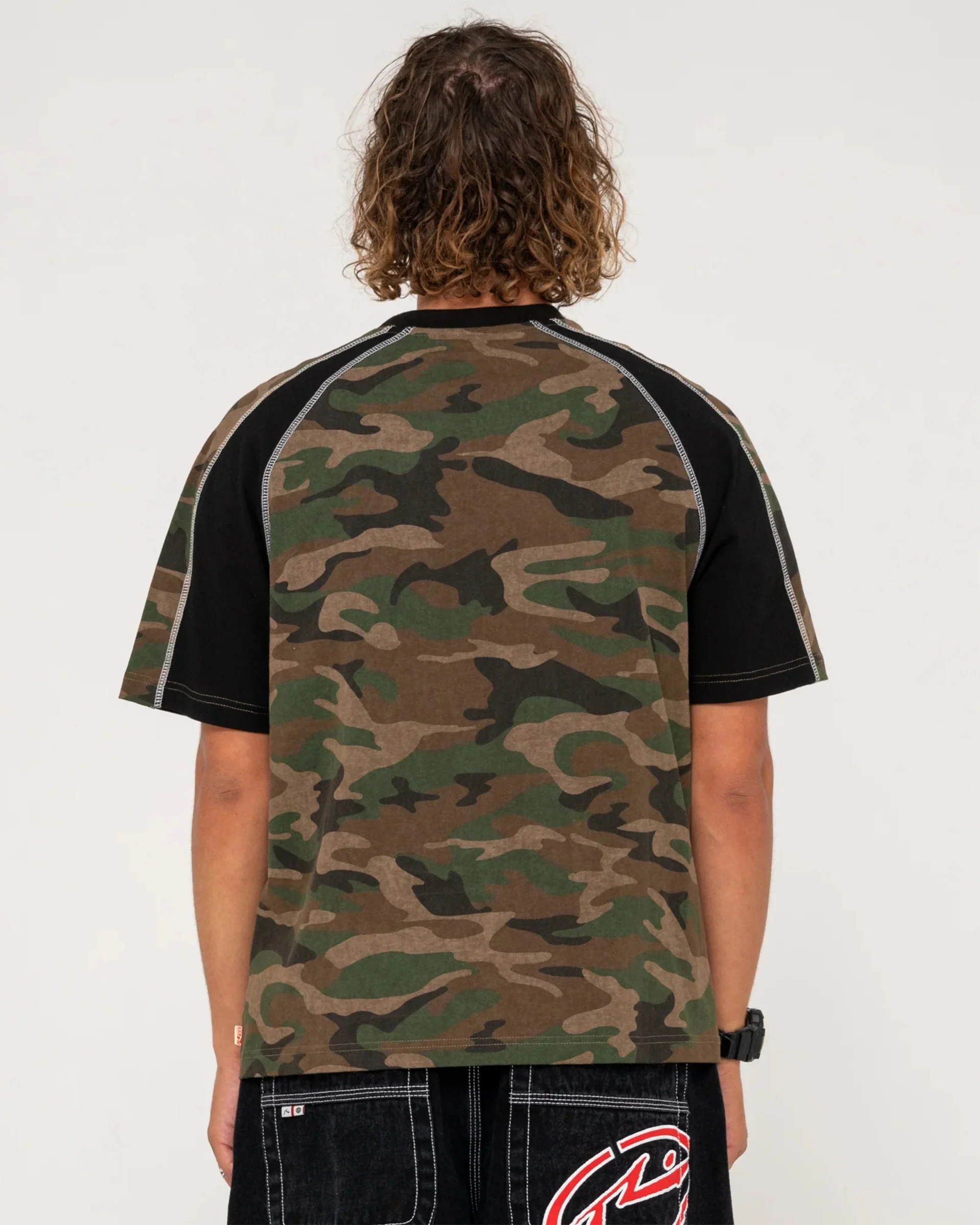 Woof Raglan S/S T-Shirt - Camo - Image 3