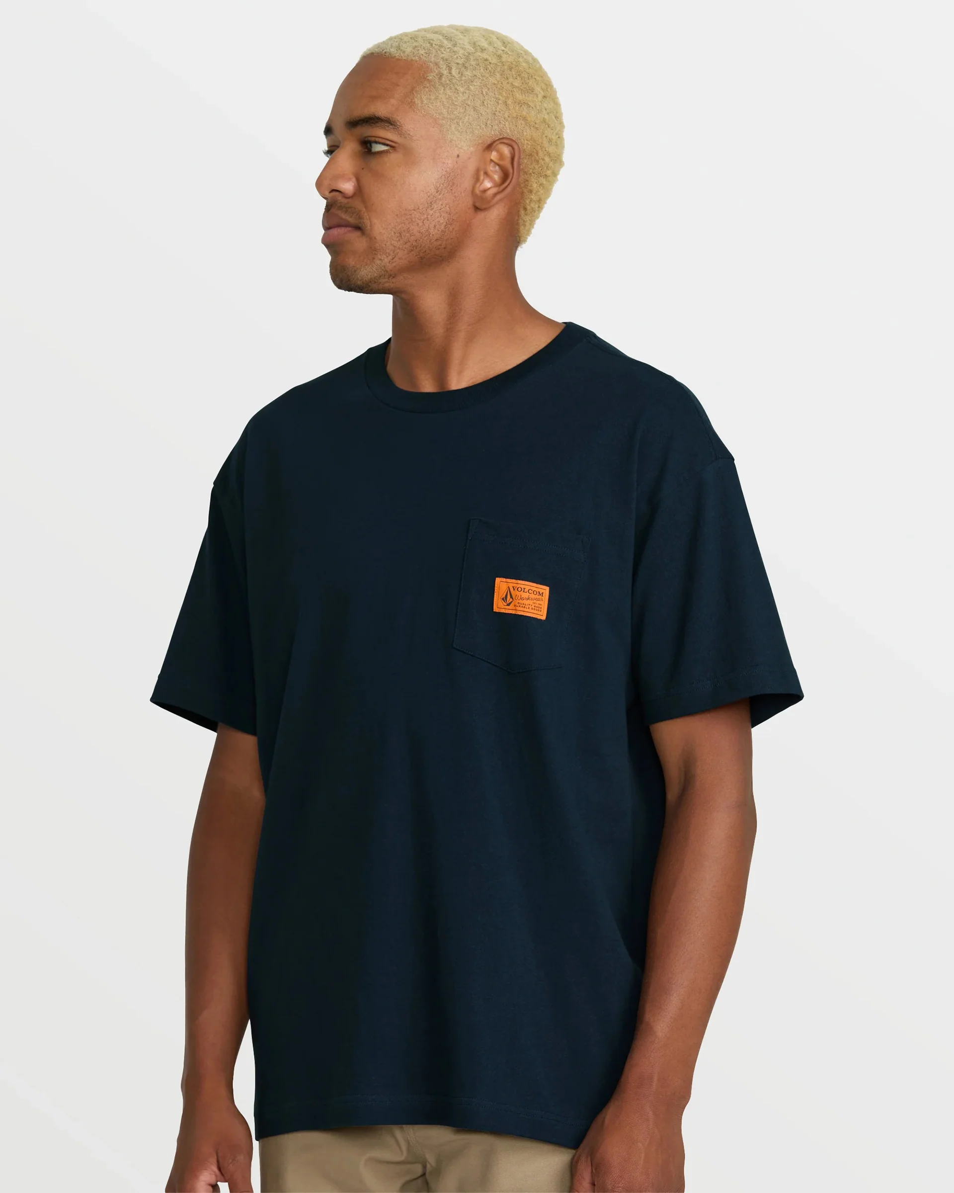 Workwear Certifico S/S T-Shirt - Navy - Image 3