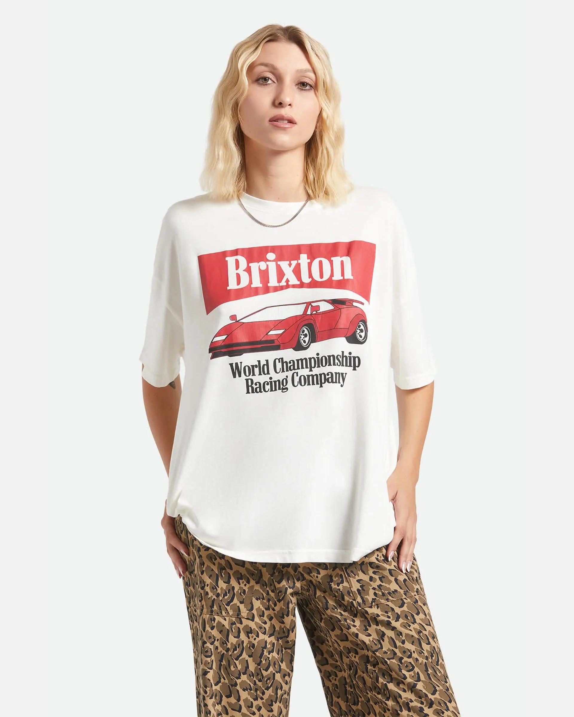 World Champion Oversized Boyfriend T-Shirt - Off White