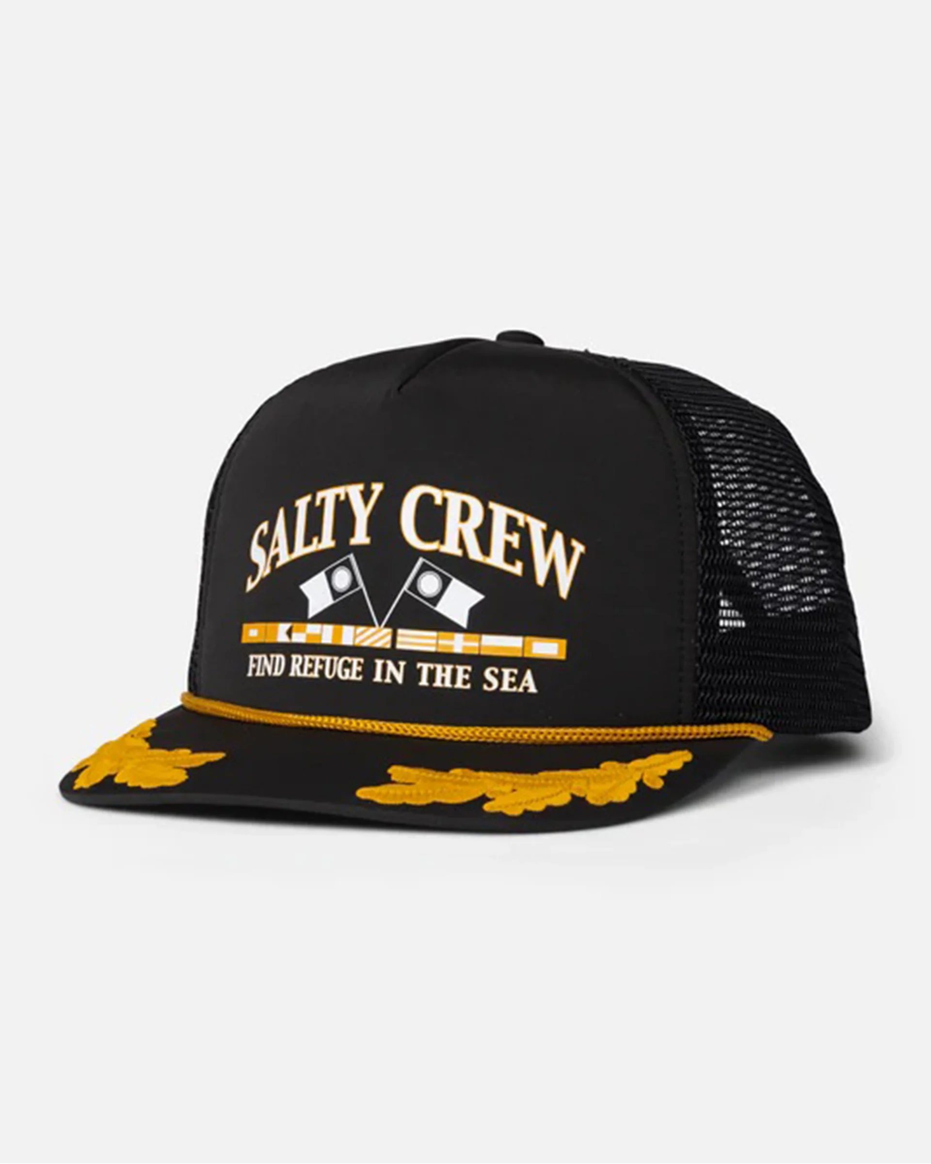 Yacht Club Trucker Hat - Black