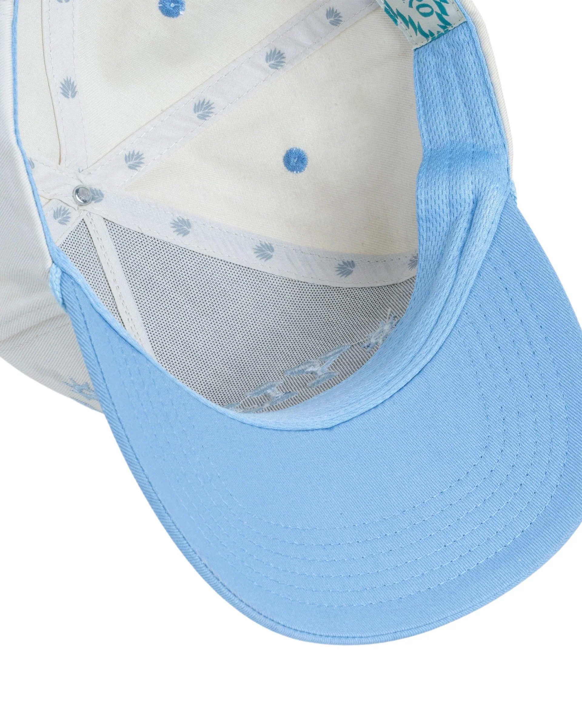 Yippee Ki Yay Hat - Cream/Light Blue - Image 5