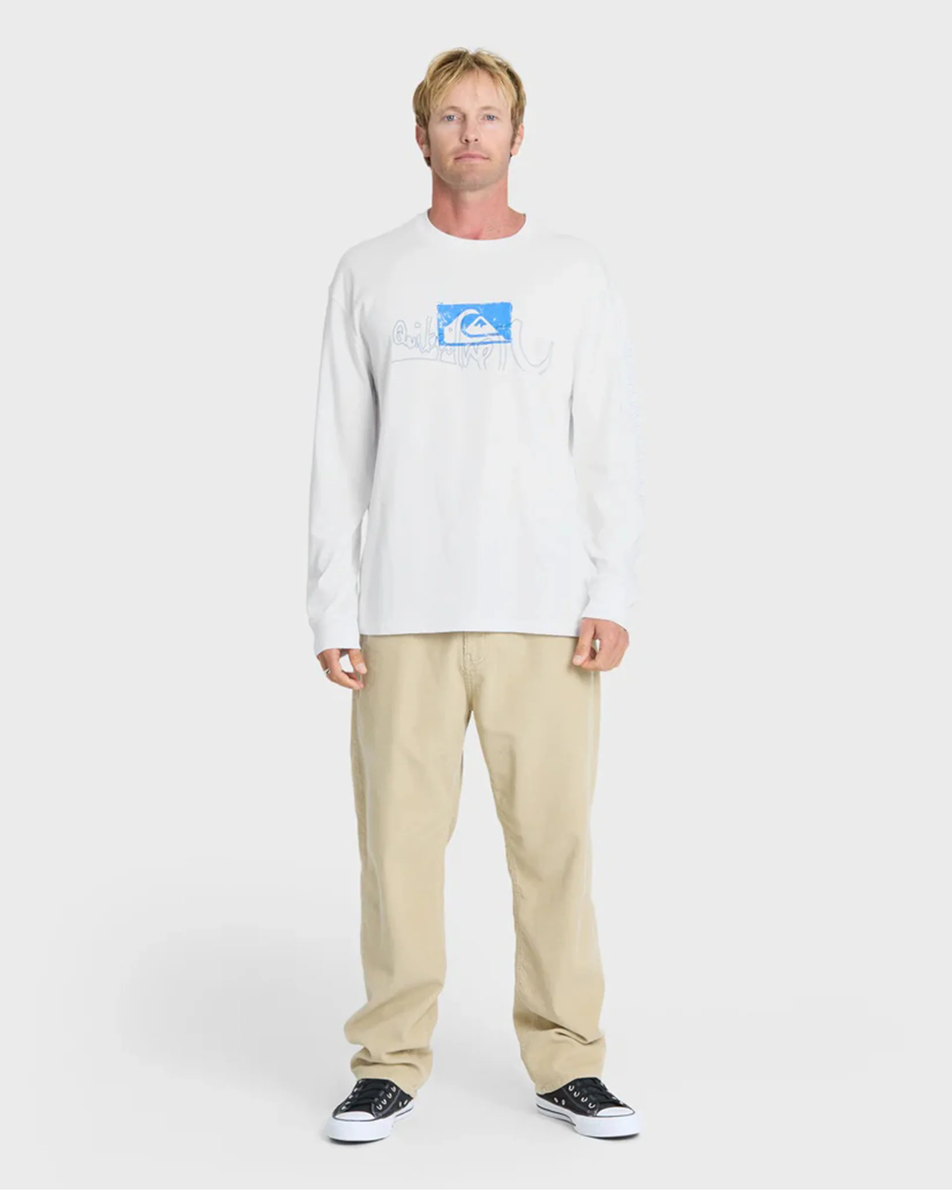 Young Guns Impaired Embellishment L/S T-Shirt - White - Image 3