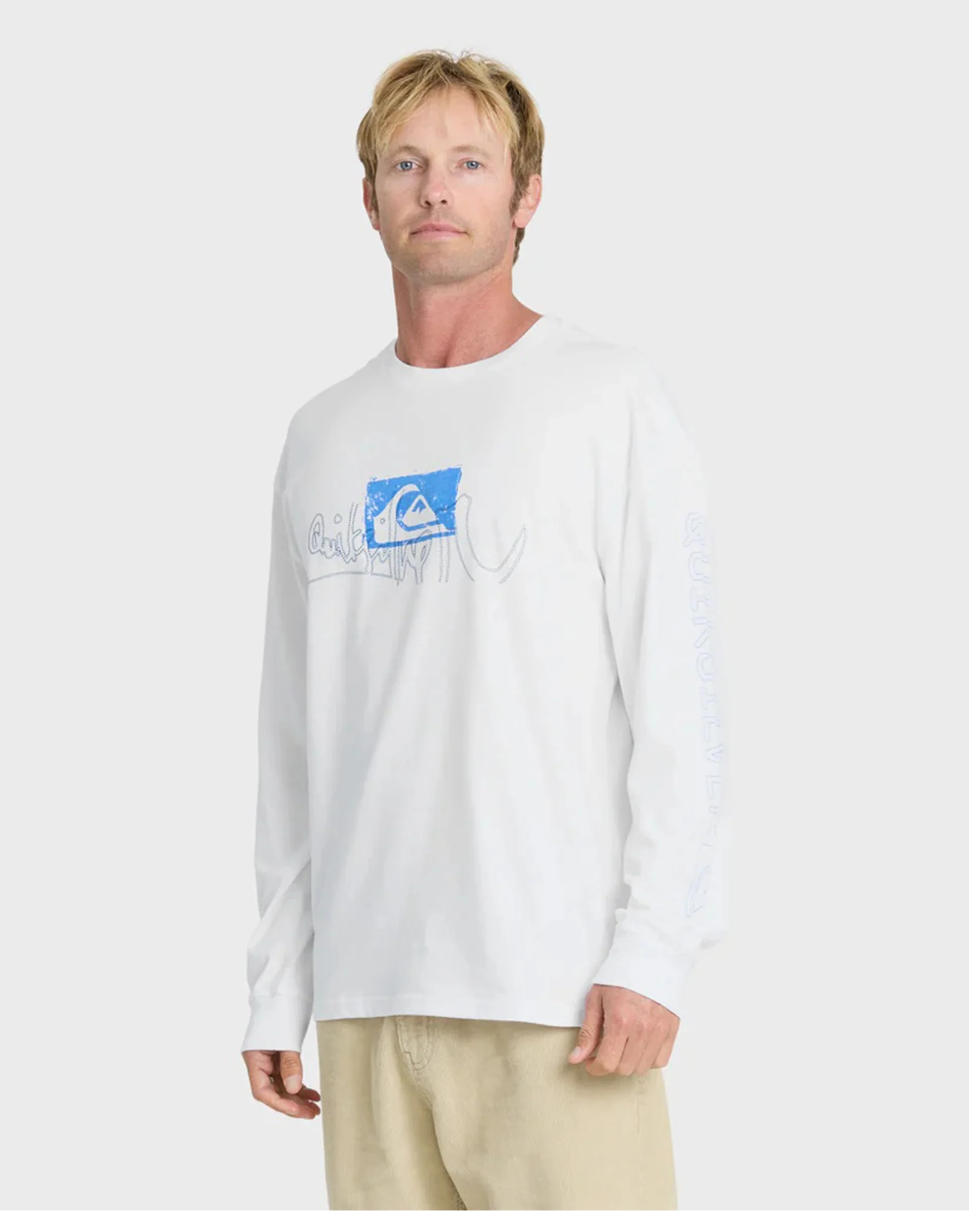 Young Guns Impaired Embellishment L/S T-Shirt - White - Image 4