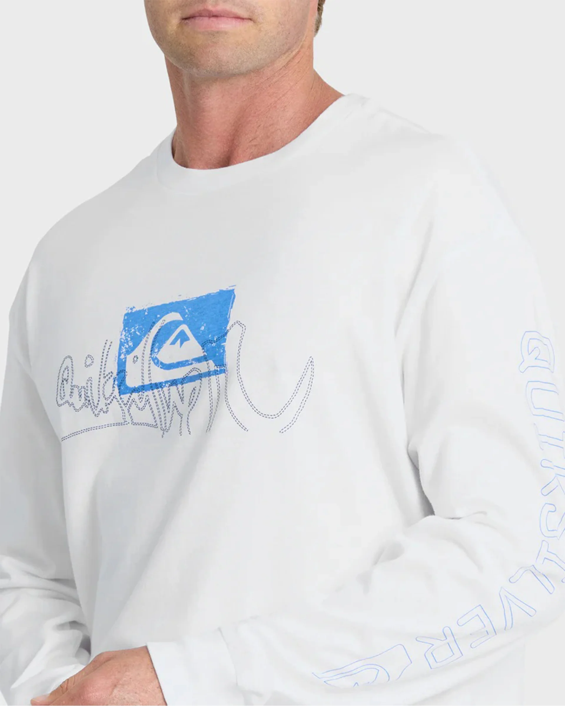 Young Guns Impaired Embellishment L/S T-Shirt - White - Image 5