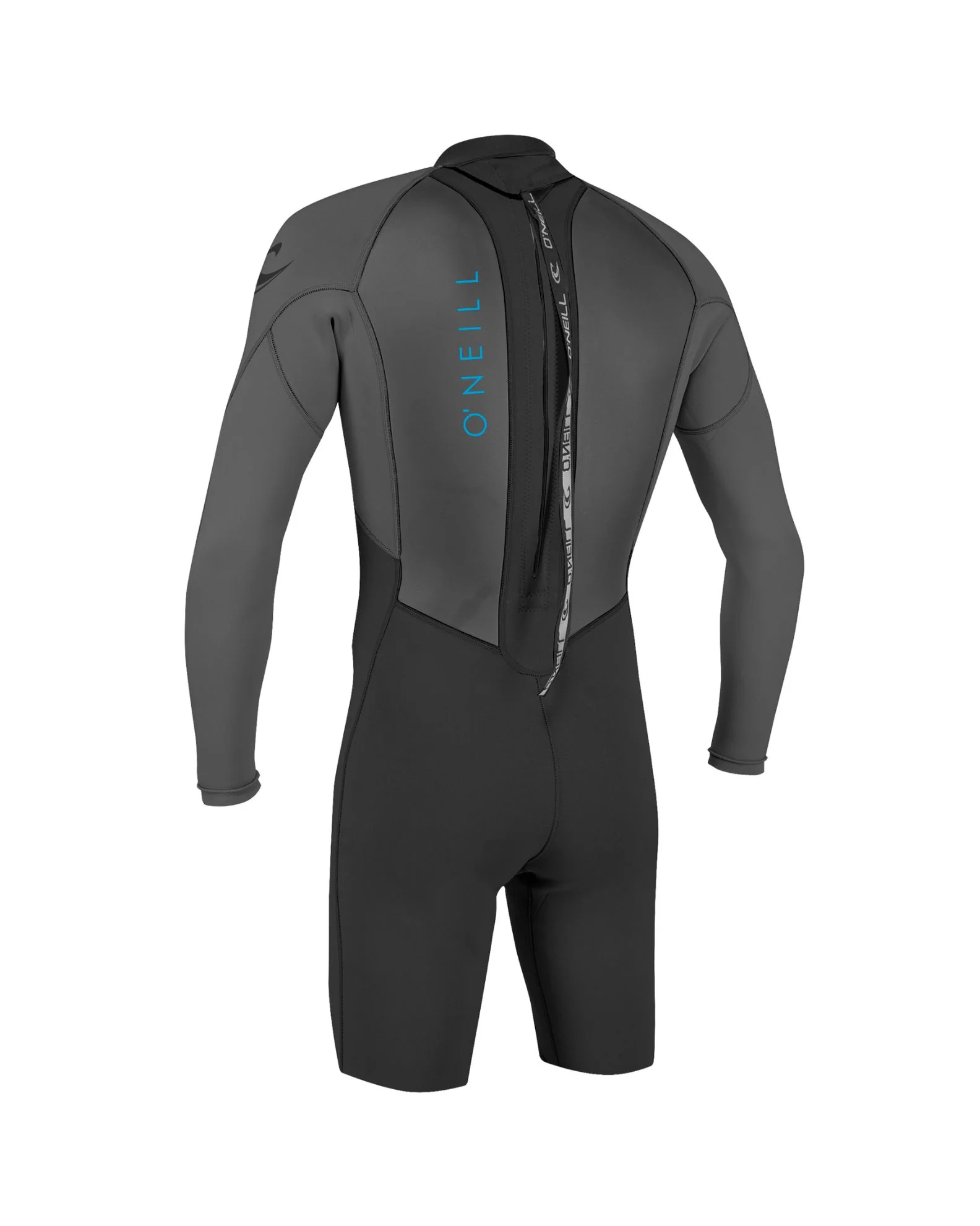 Youth 2mm Reactor II Long Sleeve Back Zip Springsuit - Black/Graphite - Image 2