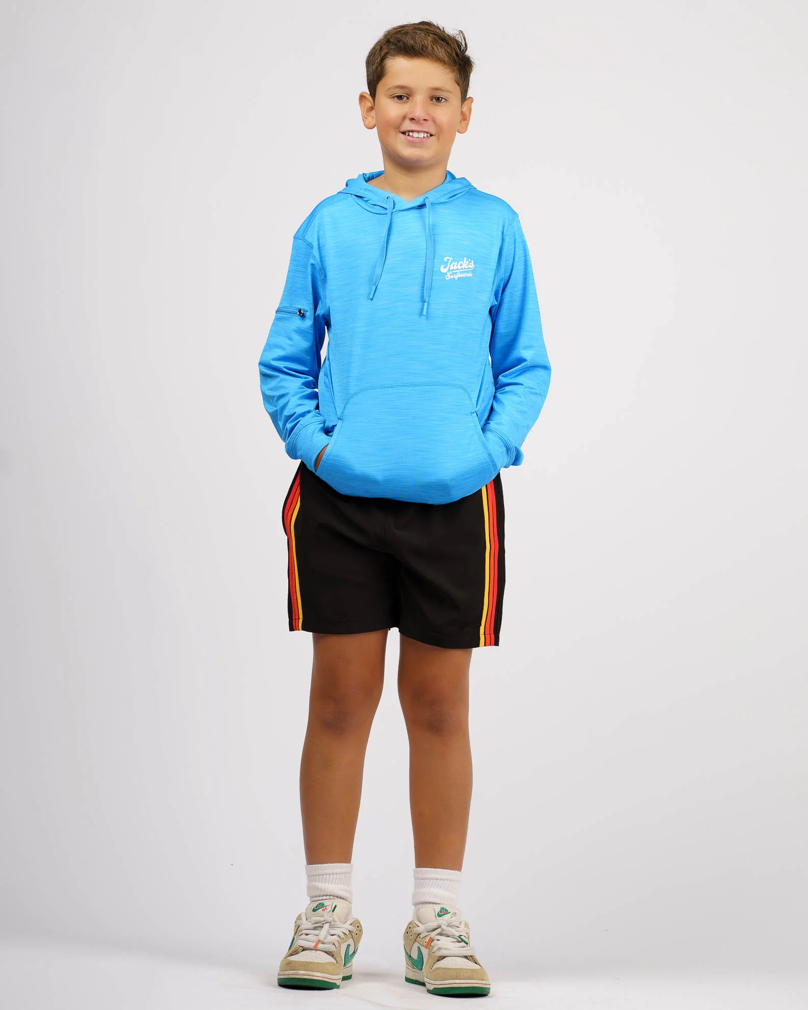 Youth (8-16) Helm L/S Fitness Hooded Tee - Image 7