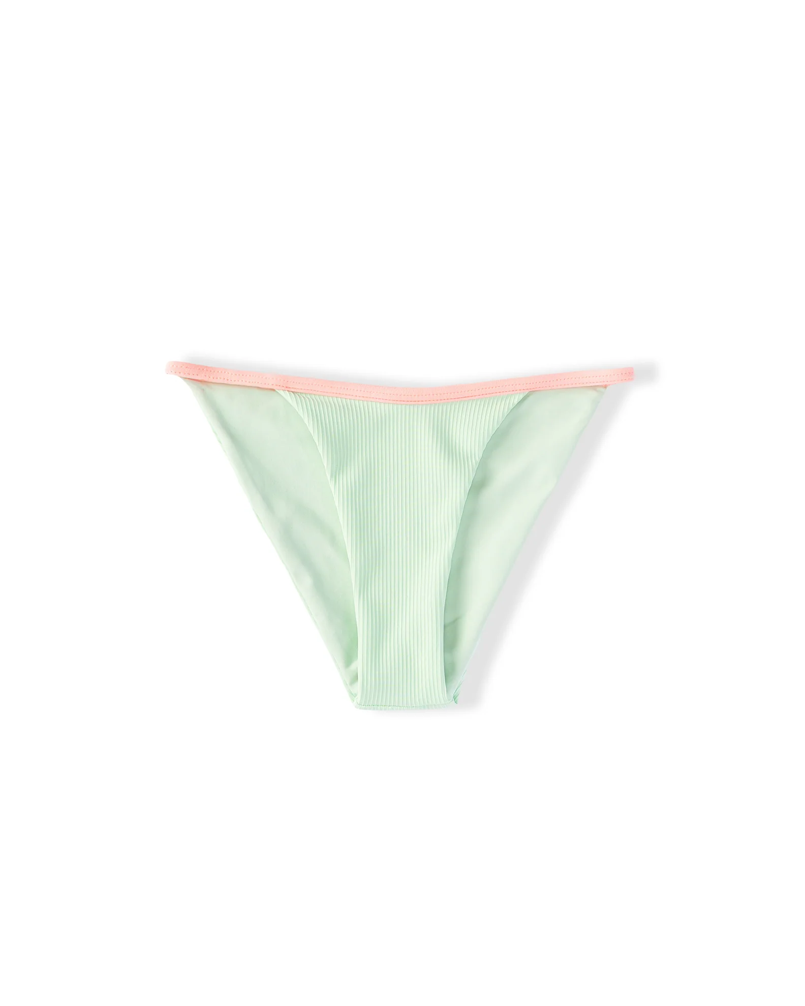 Youth Capri Ribbed Swim Set - Soft Coral/Mint - Image 5