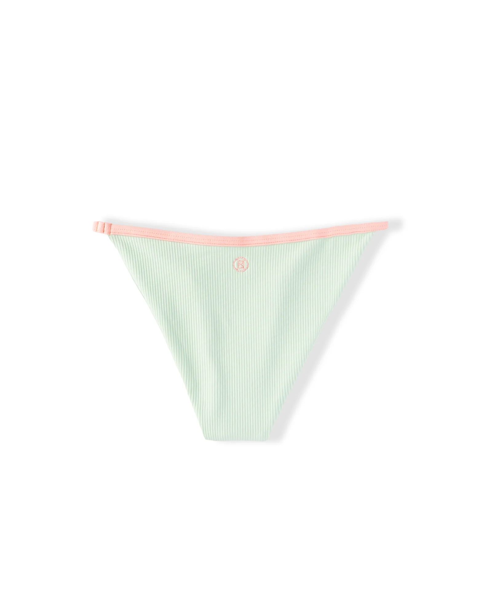Youth Capri Ribbed Swim Set - Soft Coral/Mint - Image 6