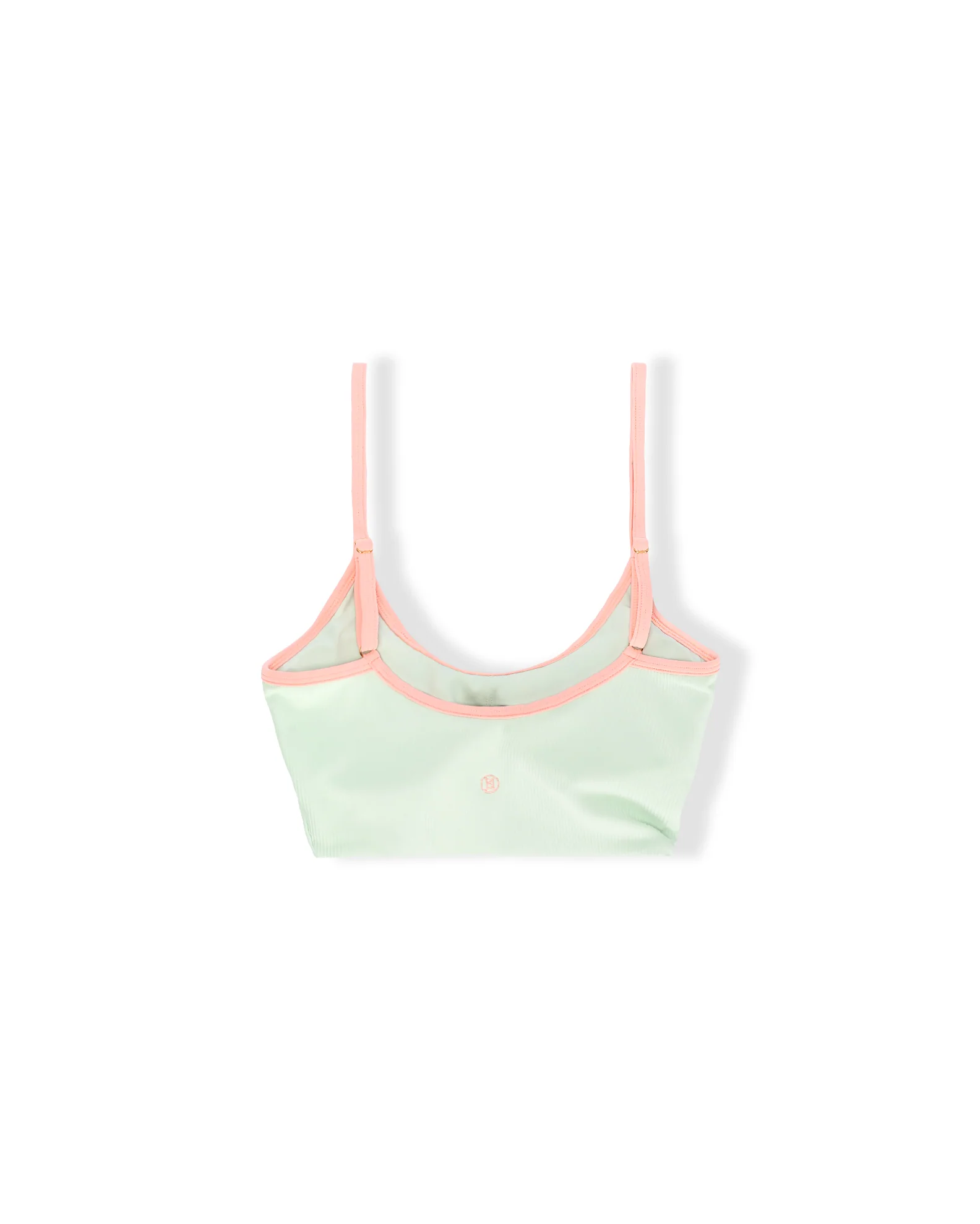 Youth Capri Ribbed Swim Set - Soft Coral/Mint - Image 8