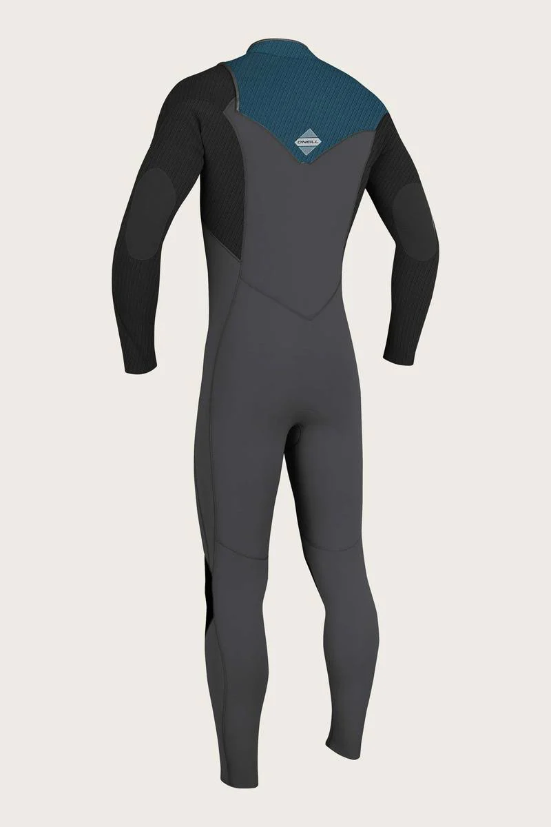 Youth Hyperfreak 3/2+ Chest Zip Fullsuit - Gunmetal/Black/Ultra Blue - Image 2