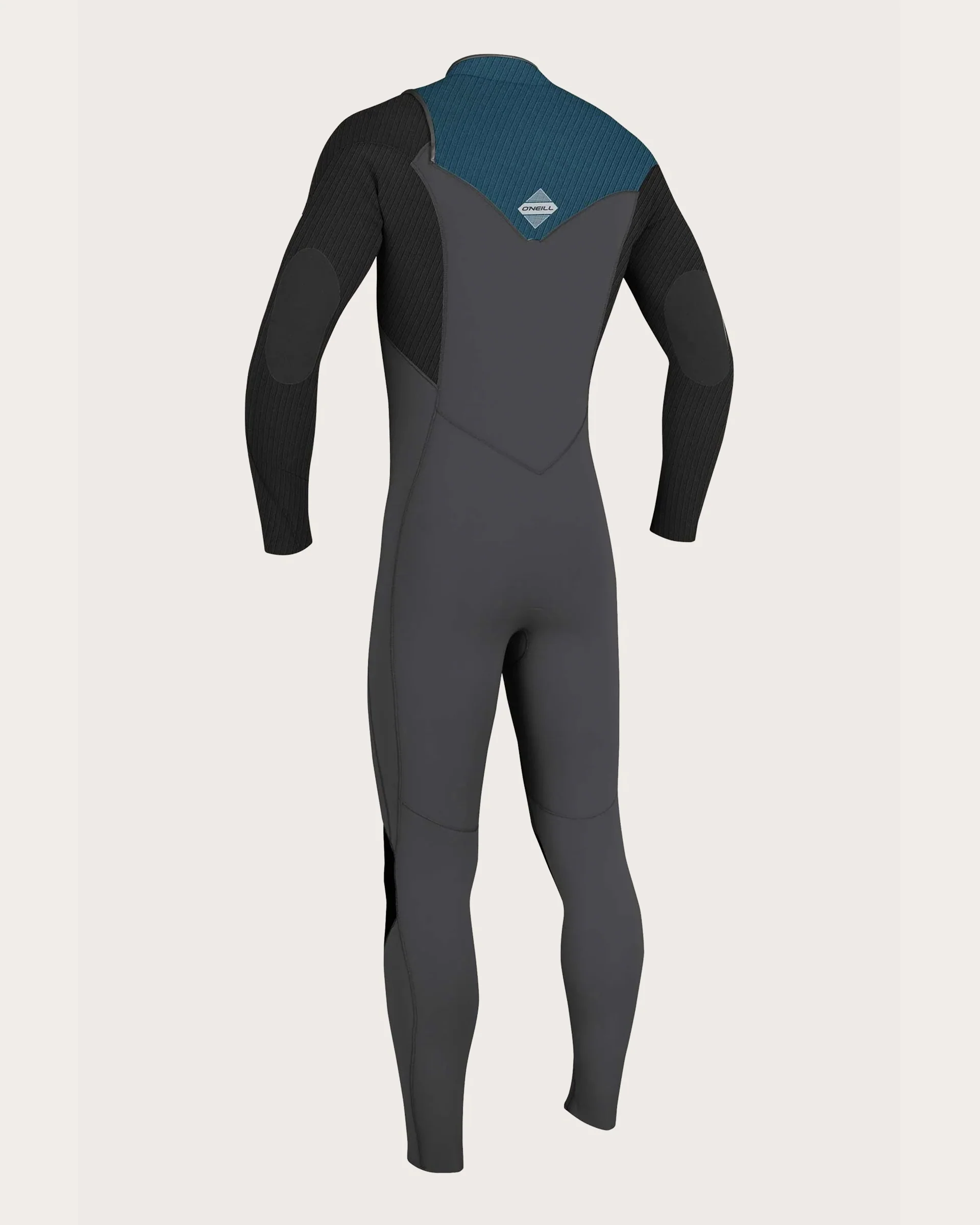 Youth O'Neill Hyperfreak 4/3+ Chest Zip Fullsuit - Gun Metal/Black/Ultra Blue - Image 2